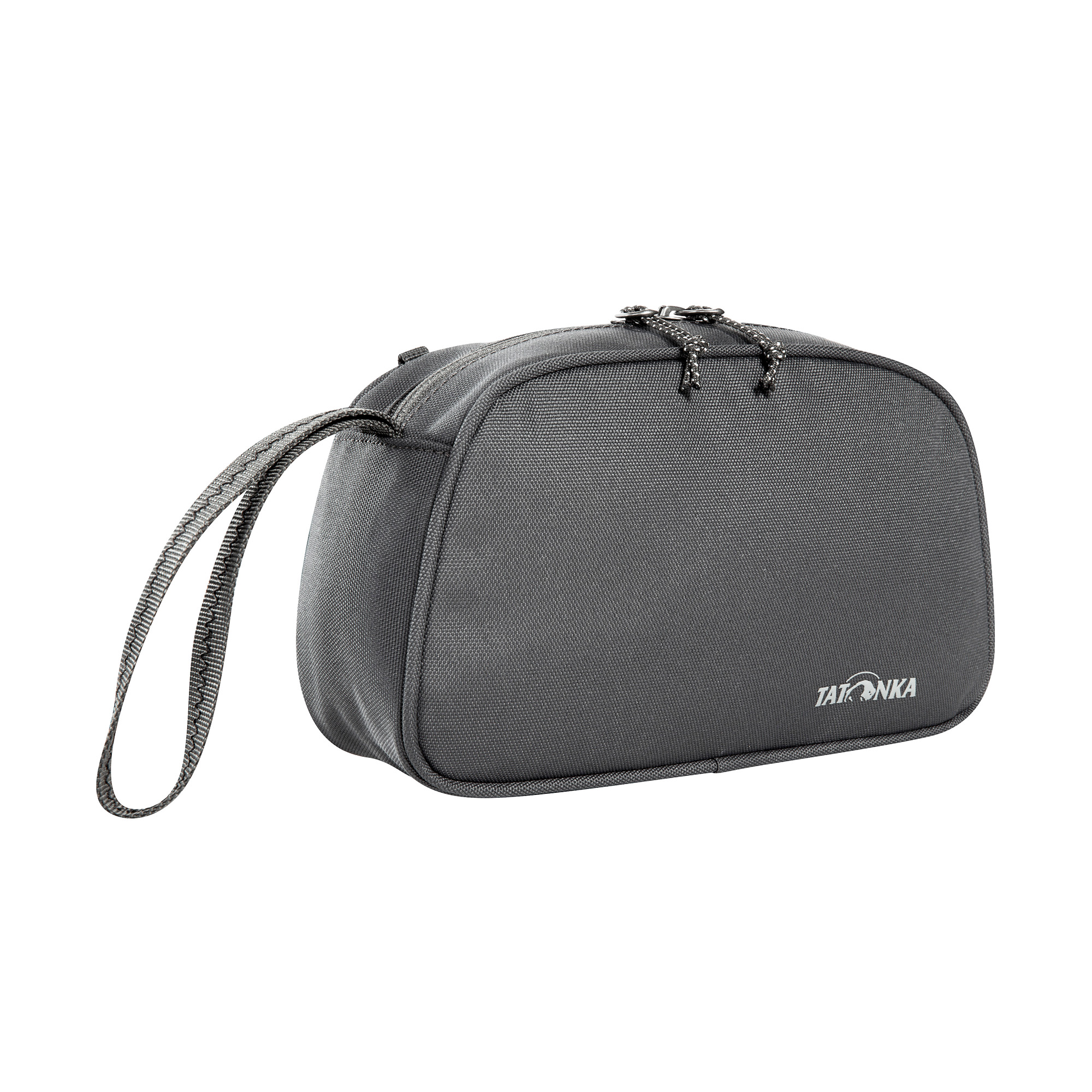 Zubehor, Tasche, Handtasche, Geldbörse, Tatonka One Day titan grey grau Kulturbeutel - Ansicht seitlich-vorne
