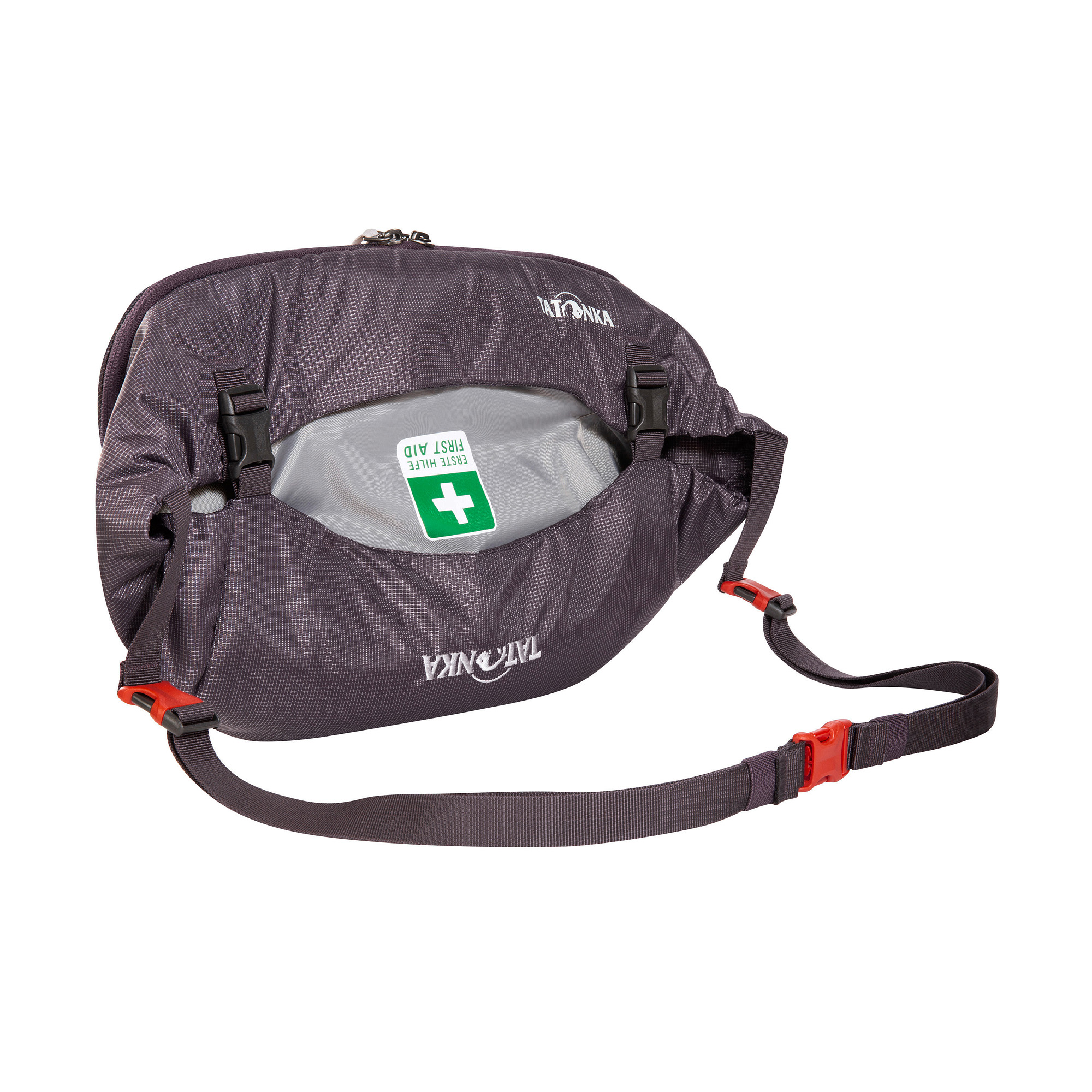 Tatonka Yukon 60+10 Women midnight plum lila Trekkingrucksäcke - Detailansicht Tasche, Rettungsweste, Weste, Erste Hilfe, Handtasche, Tatonka Yukon 60+10 Women midnight plum lila Trekkingrucksäcke - Detailansicht