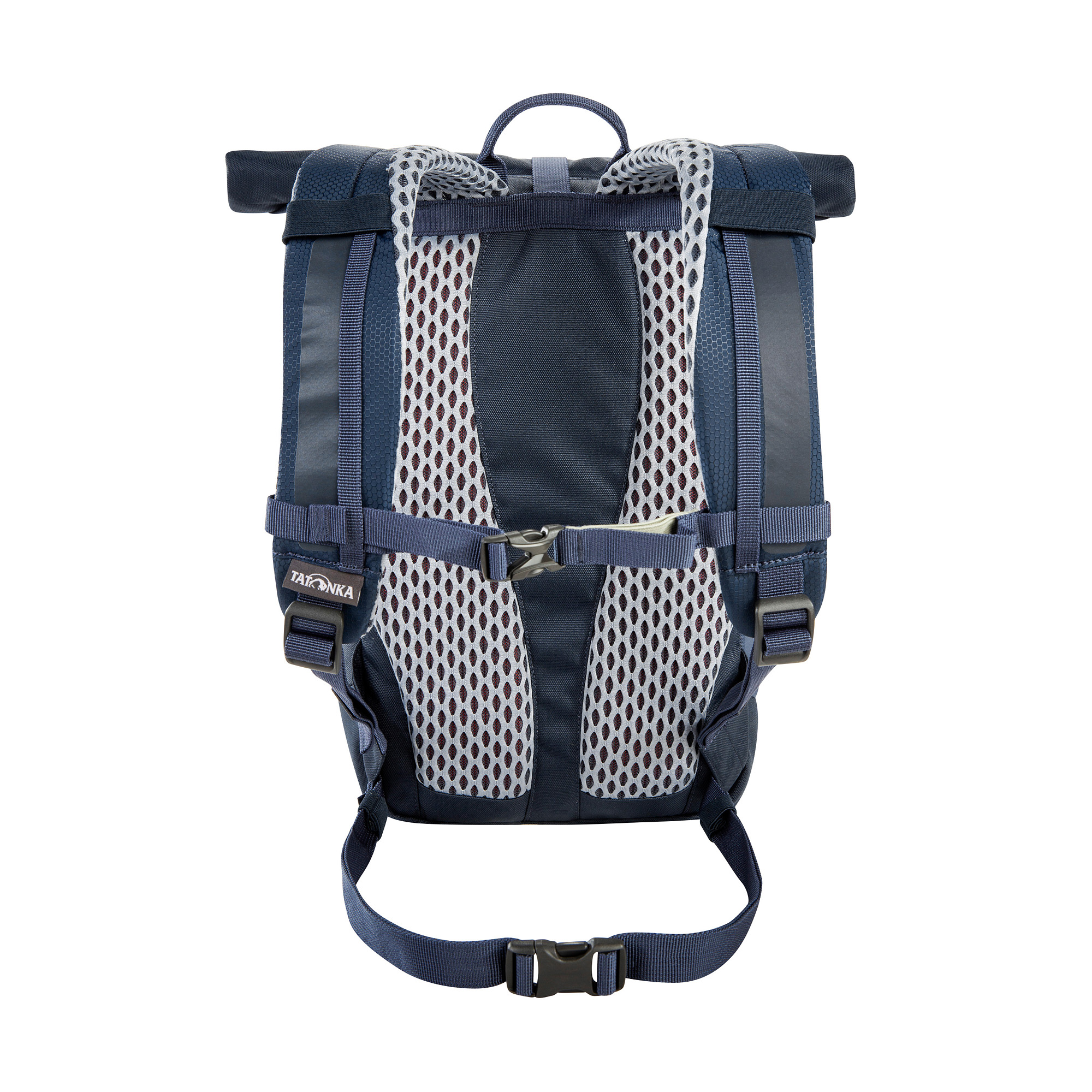Tasche, Rucksack, Tatonka Rolltop Pack JR 14 navy blau Kinderrucksäcke - Ansicht frontal-hinten