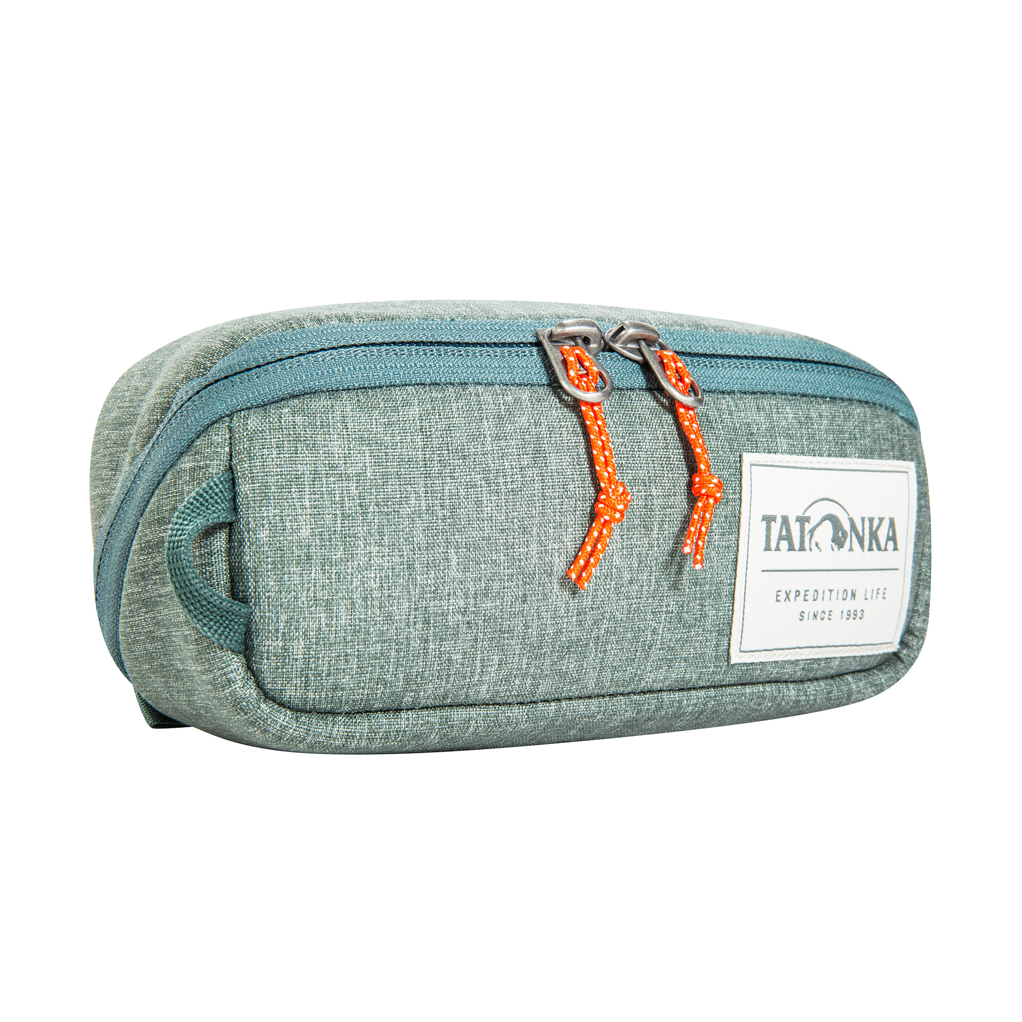 Tatonka Square Zip Pouch S sage green grün Kulturbeutel - Ansicht seitlich-vorne Zubehor, Tasche, Handtasche, Bleistift-Box, Tatonka Square Zip Pouch S sage green grün Kulturbeutel - Ansicht seitlich-vorne