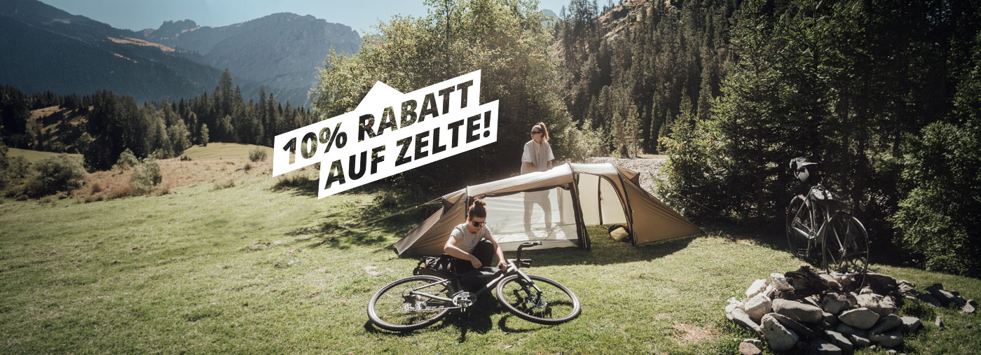 Camping, Zelte, Fahrrad, Berge, Freiluft, camping, tents, camping gear, fahrrad, outdoor scene, Die Tatonka-Zeltaktion: 20% Rabatt auf Zelte. Die passende Zeltunterlage gibt es gratis dazu - Jetzt kaufen!