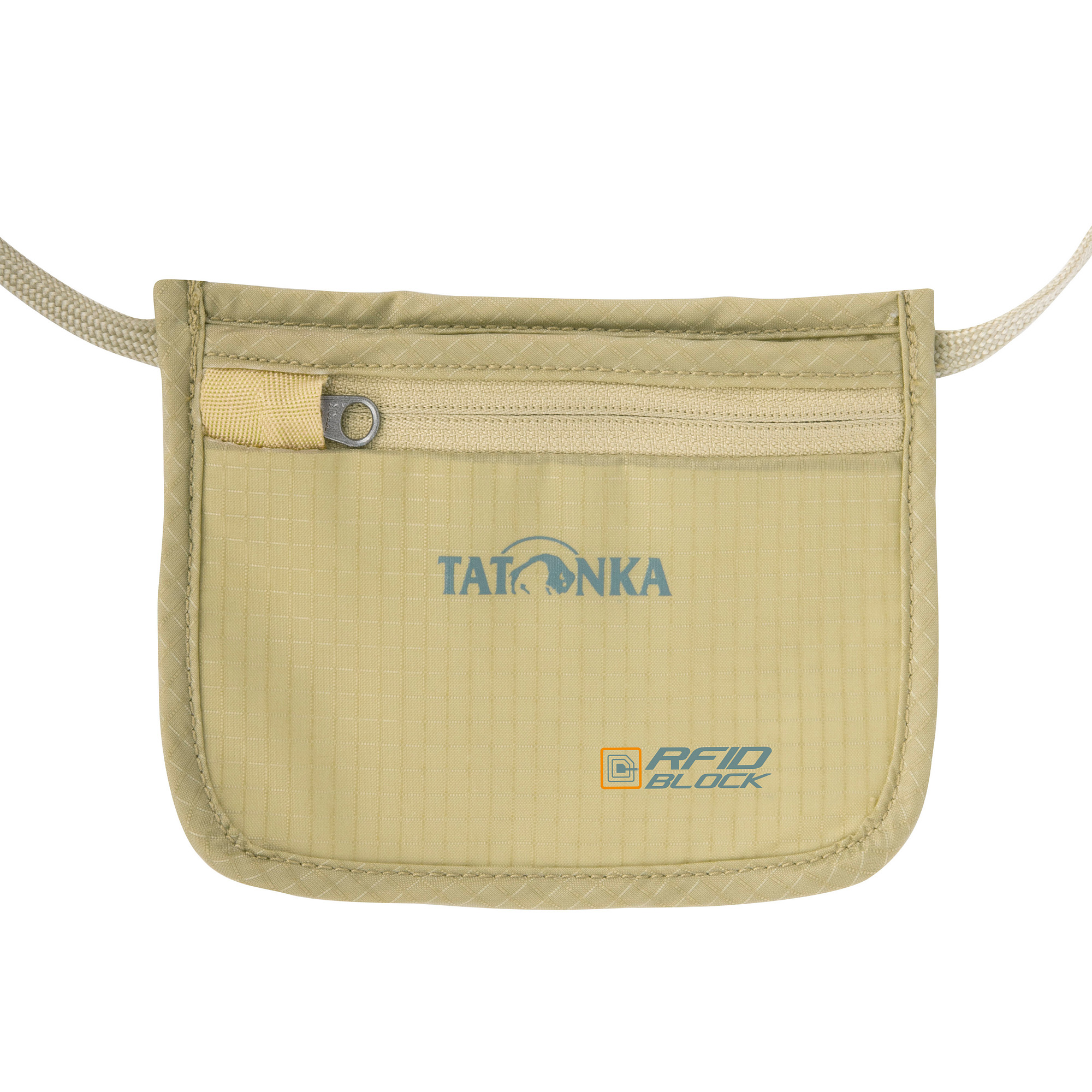 Tatonka Skin ID Pocket RFID Block natural silber Brustbeutel - Ansicht frontal-vorne Zubehor, Tasche, Handtasche, Geldbörse, Leinwand, Tatonka Skin ID Pocket RFID Block natural silber Brustbeutel - Ansicht frontal-vorne