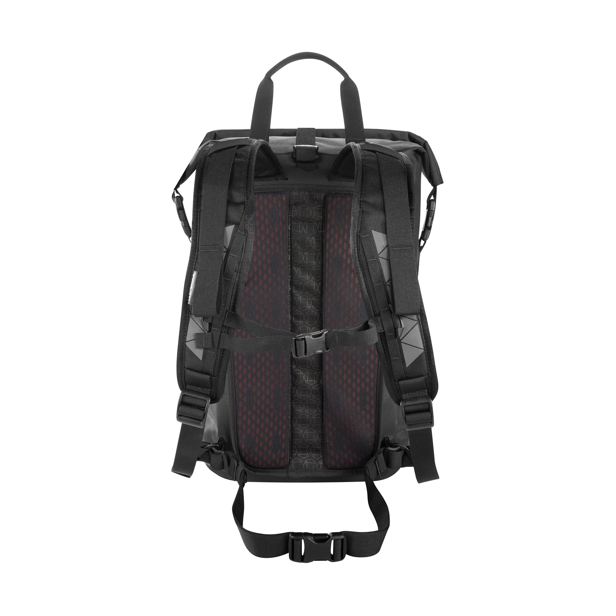 Tasche, Rucksack, Tatonka Commuter Rolltop 30 WP black schwarz Tagesrucksäcke - Ansicht frontal-hinten