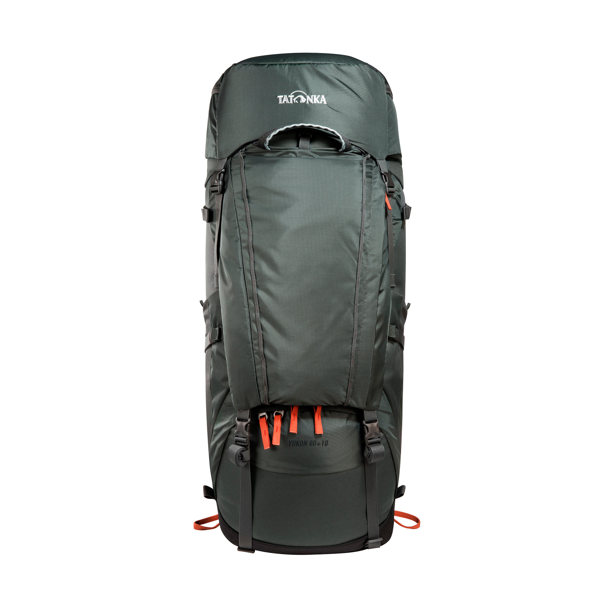 Tatonka Yukon 60+10 titan grey grau Trekkingrucksäcke - Ansicht frontal-vorne Tasche, Rucksack, Tatonka Yukon 60+10 titan grey grau Trekkingrucksäcke - Ansicht frontal-vorne