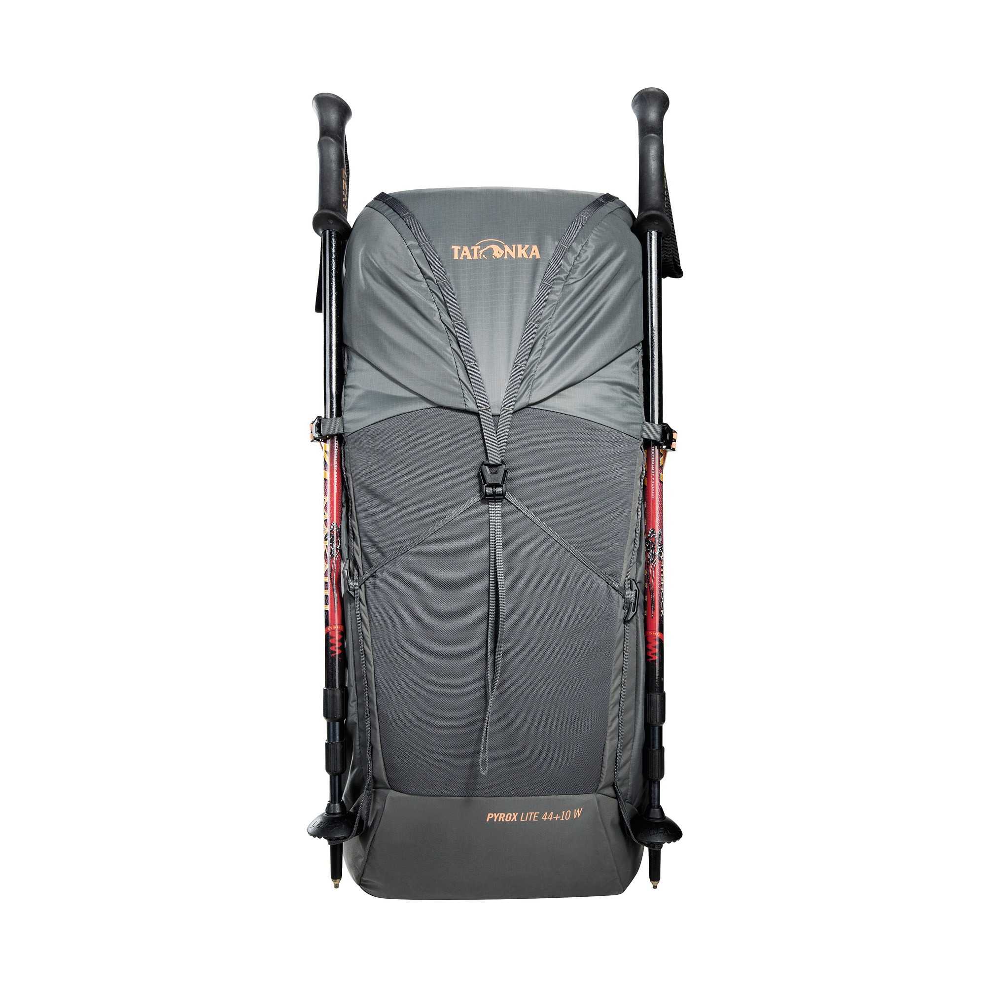 Rucksack, Trekkingpack, Tatonka Pyrox Lite, Grau, Tragegurte, Tatonka Pyrox Lite 44+10 Women titan grey grau Trekkingrucksäcke - Detailansicht
