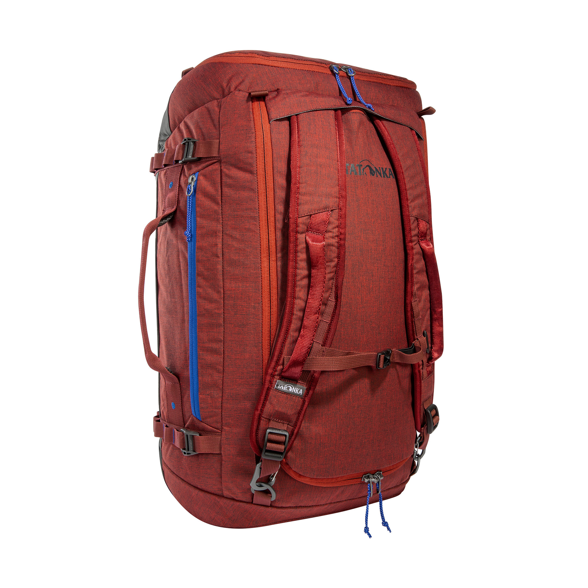 Tatonka Duffle Bag 45 tango red rot Reisetaschen - Ansicht seitlich-vorne Tasche, Rucksack, Tatonka Duffle Bag 45 tango red rot Reisetaschen - Ansicht seitlich-vorne