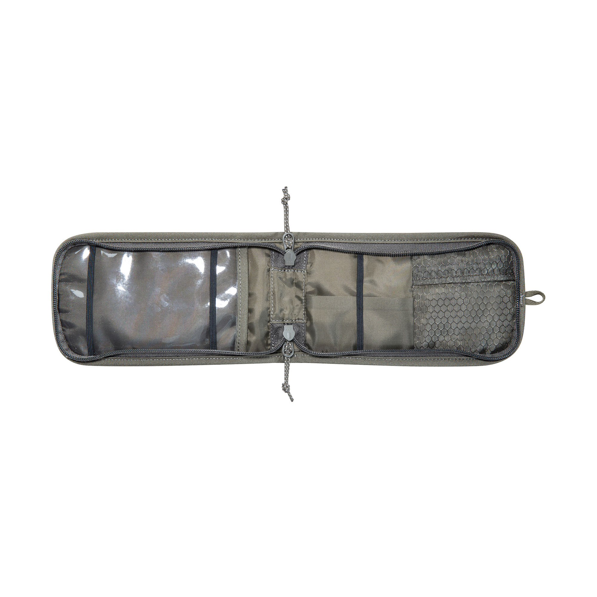 Organizer, Pencil case, Travel pouch, Zippered, Mesh pocket, Tatonka Smartphone Pouch 6,9" BC stone grey olive grau - Detailansicht