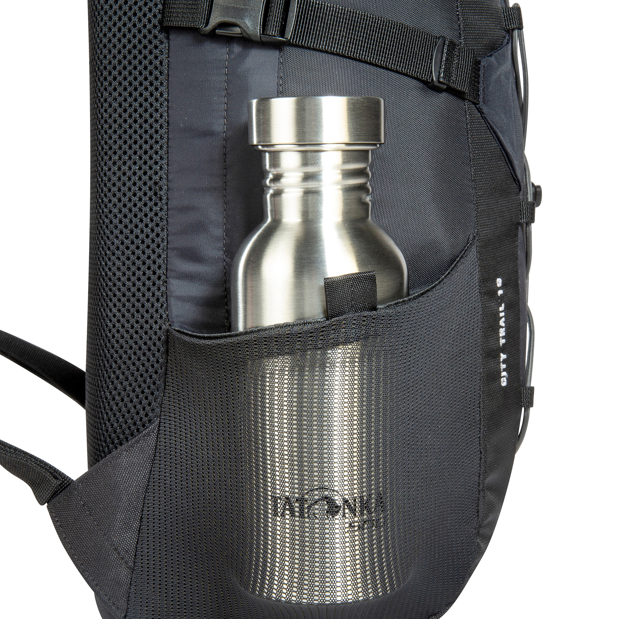 Flasche, Tasche, Wasserflasche, Zubehör, Handtasche, Tatonka City Trail 19 black schwarz Tagesrucksäcke - Detailansicht
