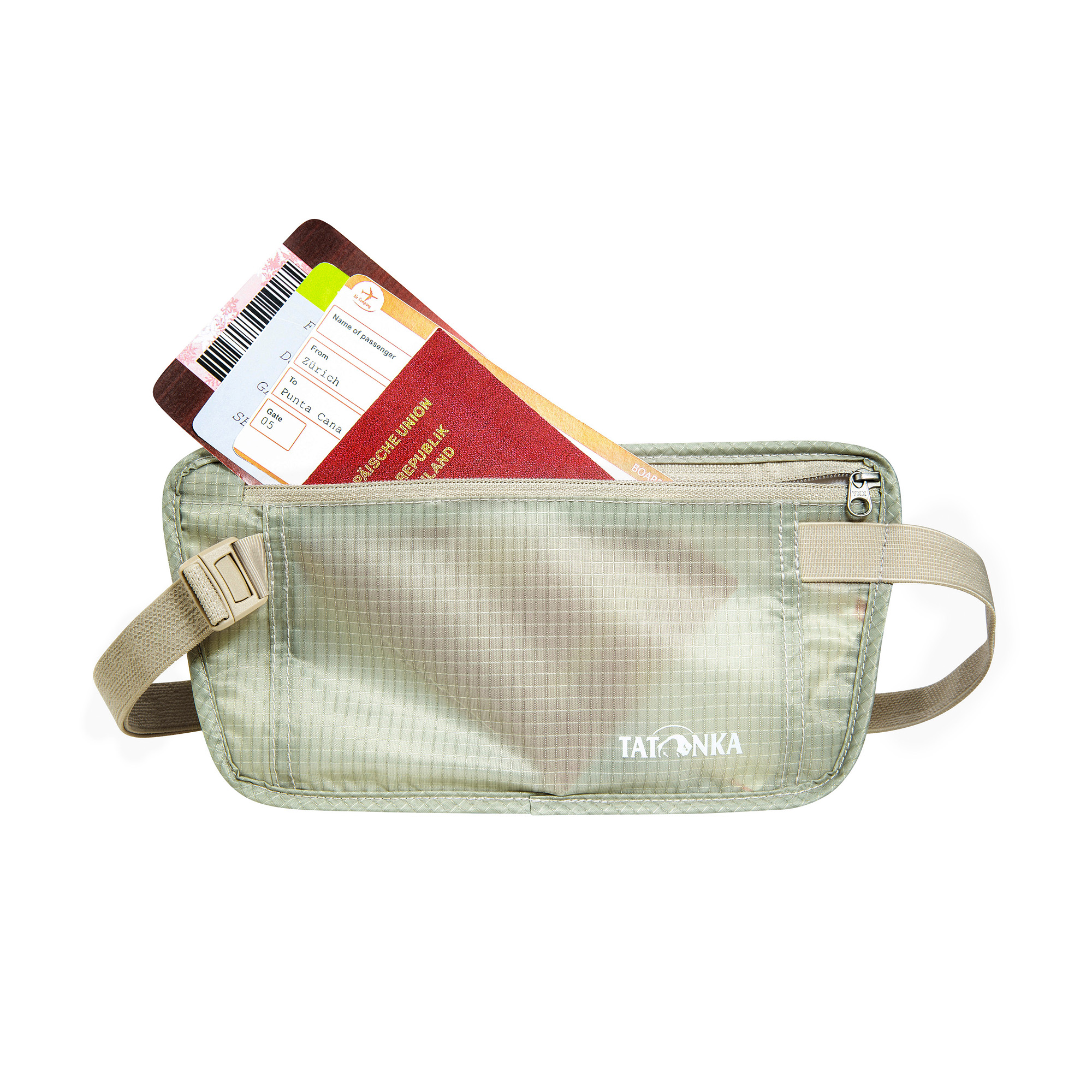 Zubehor, Tasche, Handtasche, Erste Hilfe, Geldbörse, Tatonka Skin Document Belt natural silber Bauchtaschen - Detailansicht