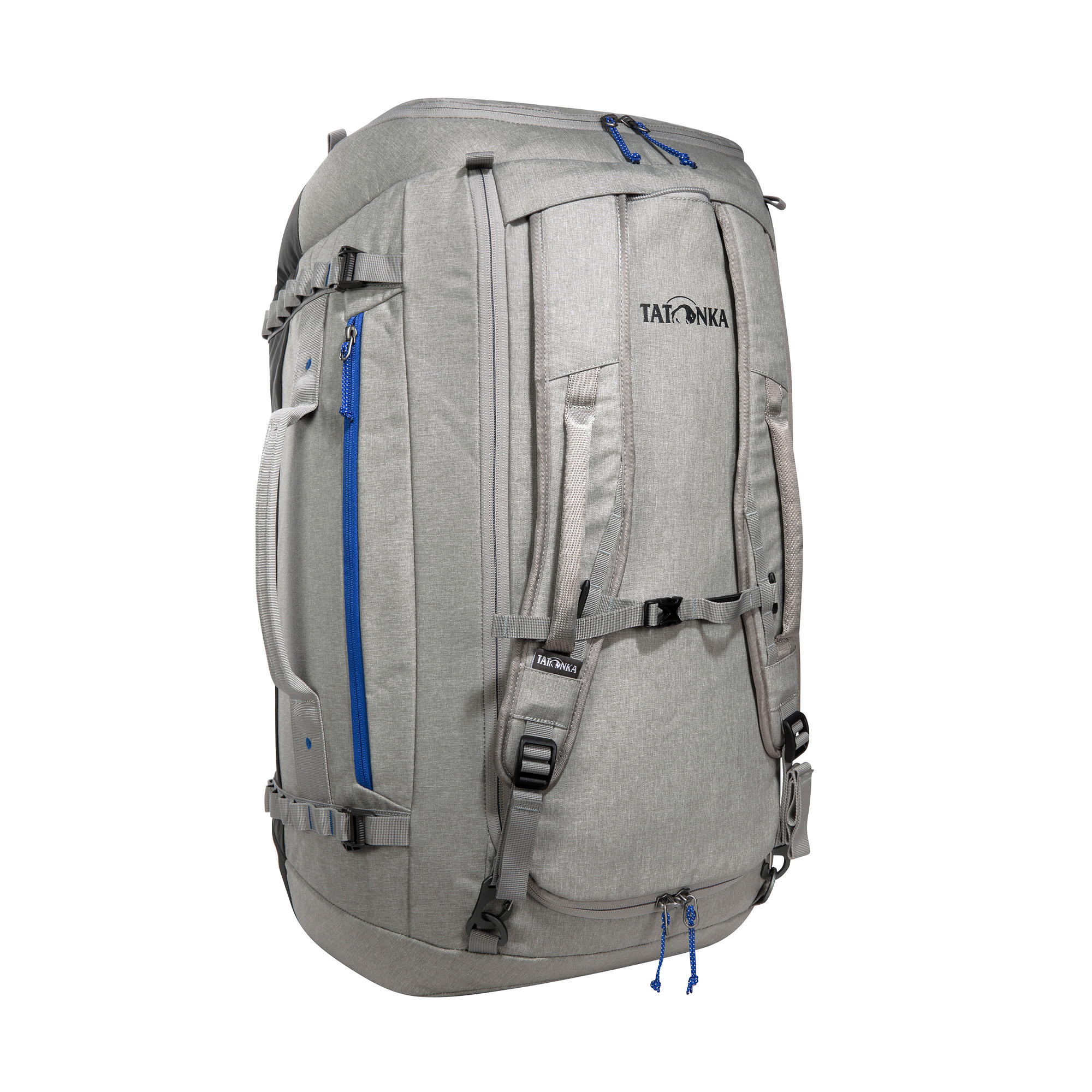 Tatonka Duffle Bag 65 grey grau Reisetaschen - Ansicht seitlich-vorne Tasche, Rucksack, Tatonka Duffle Bag 65 grey grau Reisetaschen - Ansicht seitlich-vorne