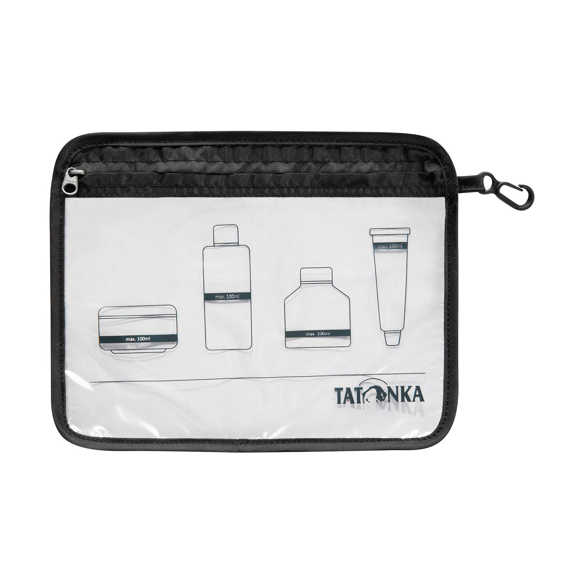 Tatonka Zip Flight Bag A5 black schwarz Kulturbeutel - Ansicht seitlich-vorne Zubehor, Tasche, Handtasche, Tatonka Zip Flight Bag A5 black schwarz Kulturbeutel - Ansicht seitlich-vorne
