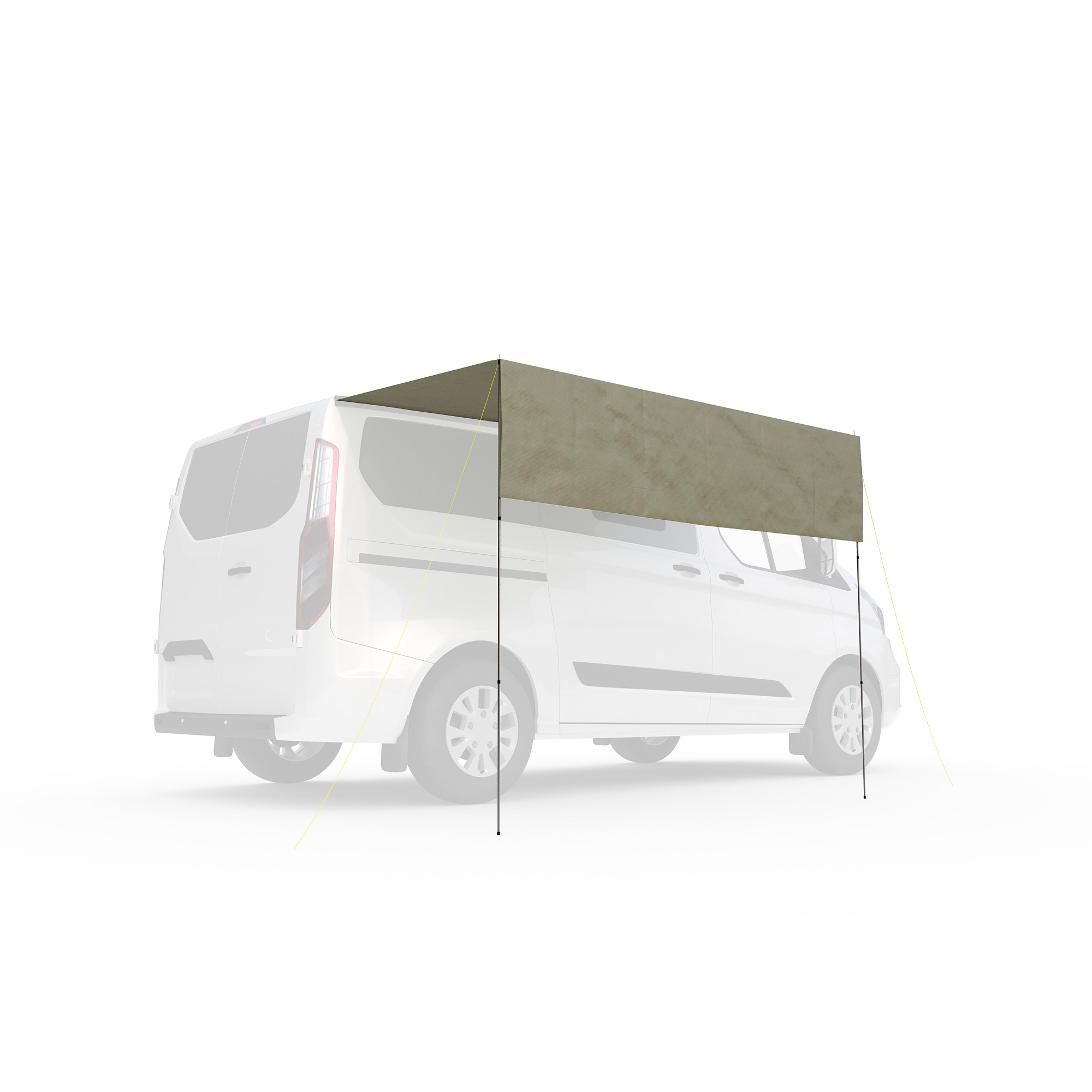 Tatonka Van Tarp TC sand beige braun Tarps - Ansicht frontal-vorne Wohnwagen, Lieferwagen, Fahrzeug, Rad, Umziehender Van, Tatonka Van Tarp TC sand beige braun Tarps - Ansicht frontal-vorne