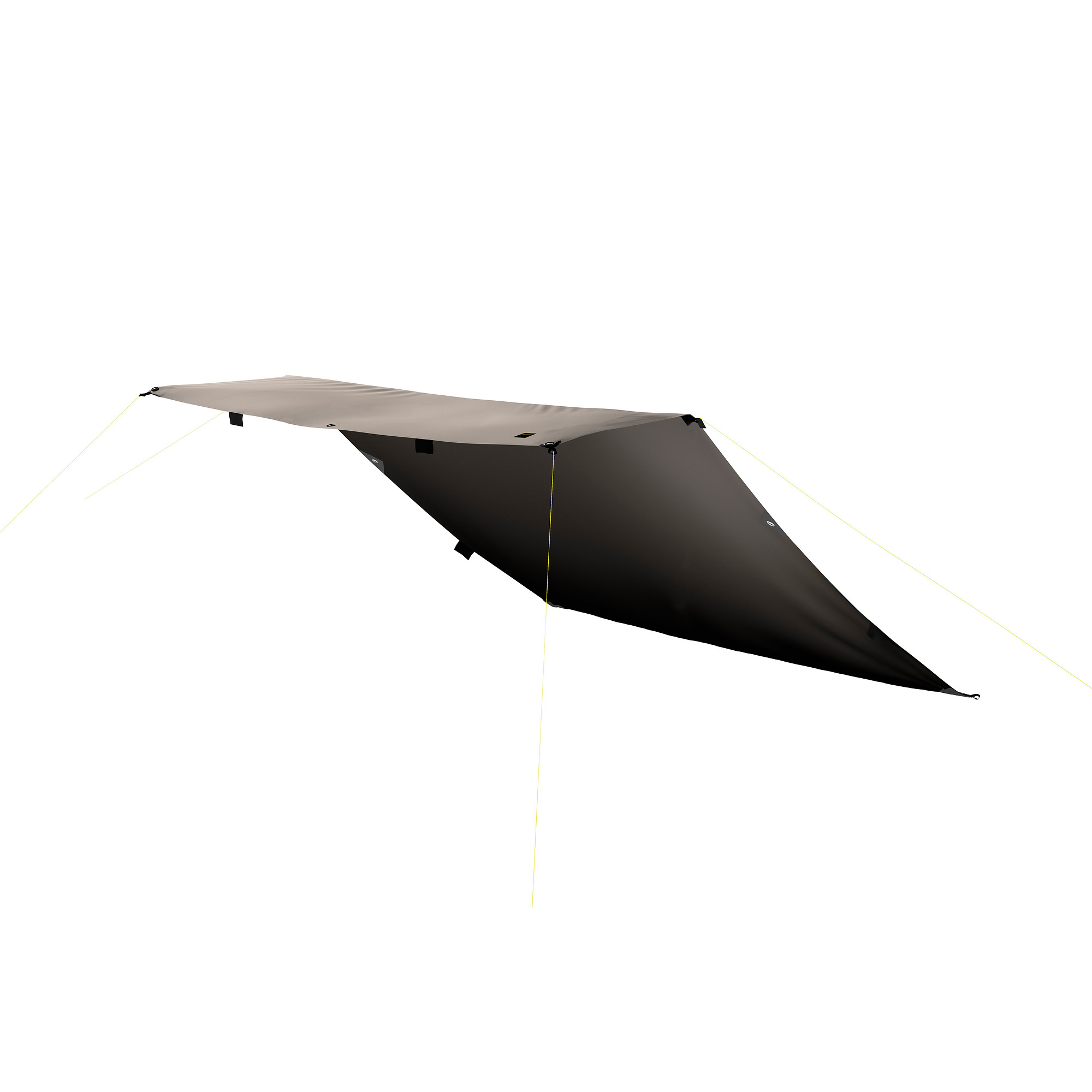 Tatonka Tarp 1 TC sand beige braun Tarps - Ansicht seitlich-vorne Tatonka Tarp 1 TC sand beige braun Tarps - Ansicht seitlich-vorne
