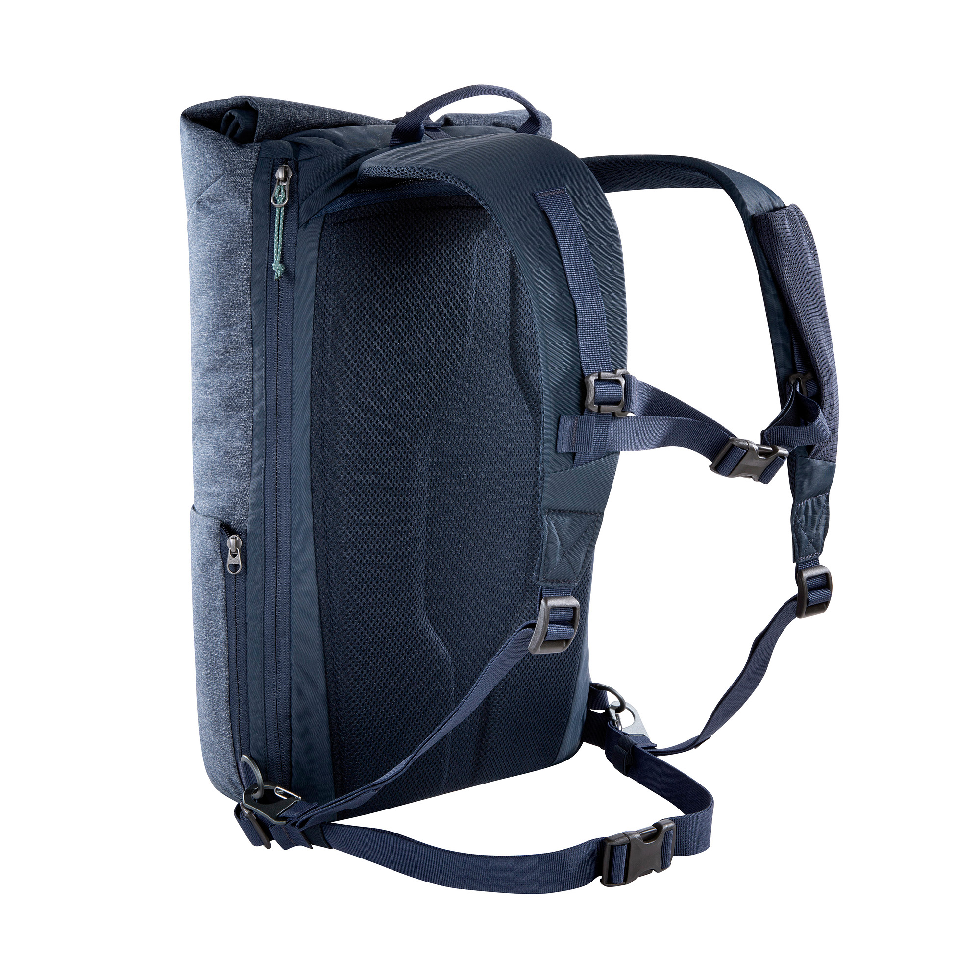 Rucksack, Rucksack, Navy blue, Mesh-Rückenteil, Schultergurte, Tatonka Traveller Pack 25 navy blue blau Tagesrucksäcke - Ansicht seitlich-hinten