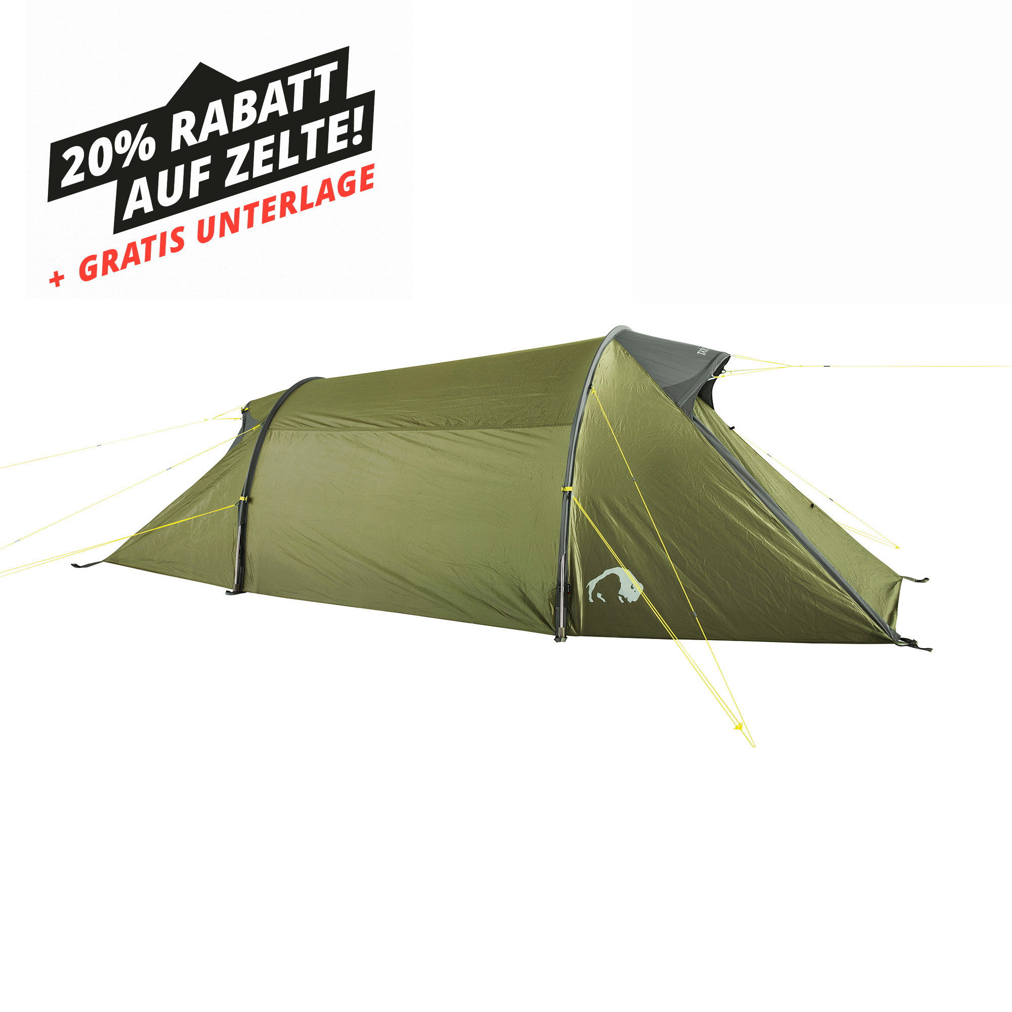 Zelt, Campen, Zelt in den Bergen, Natur, Draußen, Zelt, Campen, Zelt in den Bergen, Natur, Draußen, Zelt, Campen, Zelt in den Bergen, Natur, Draußen, Tatonka Narvik 3 light olive grün 3-Personen-Zelte - Ansicht seitlich-vorne