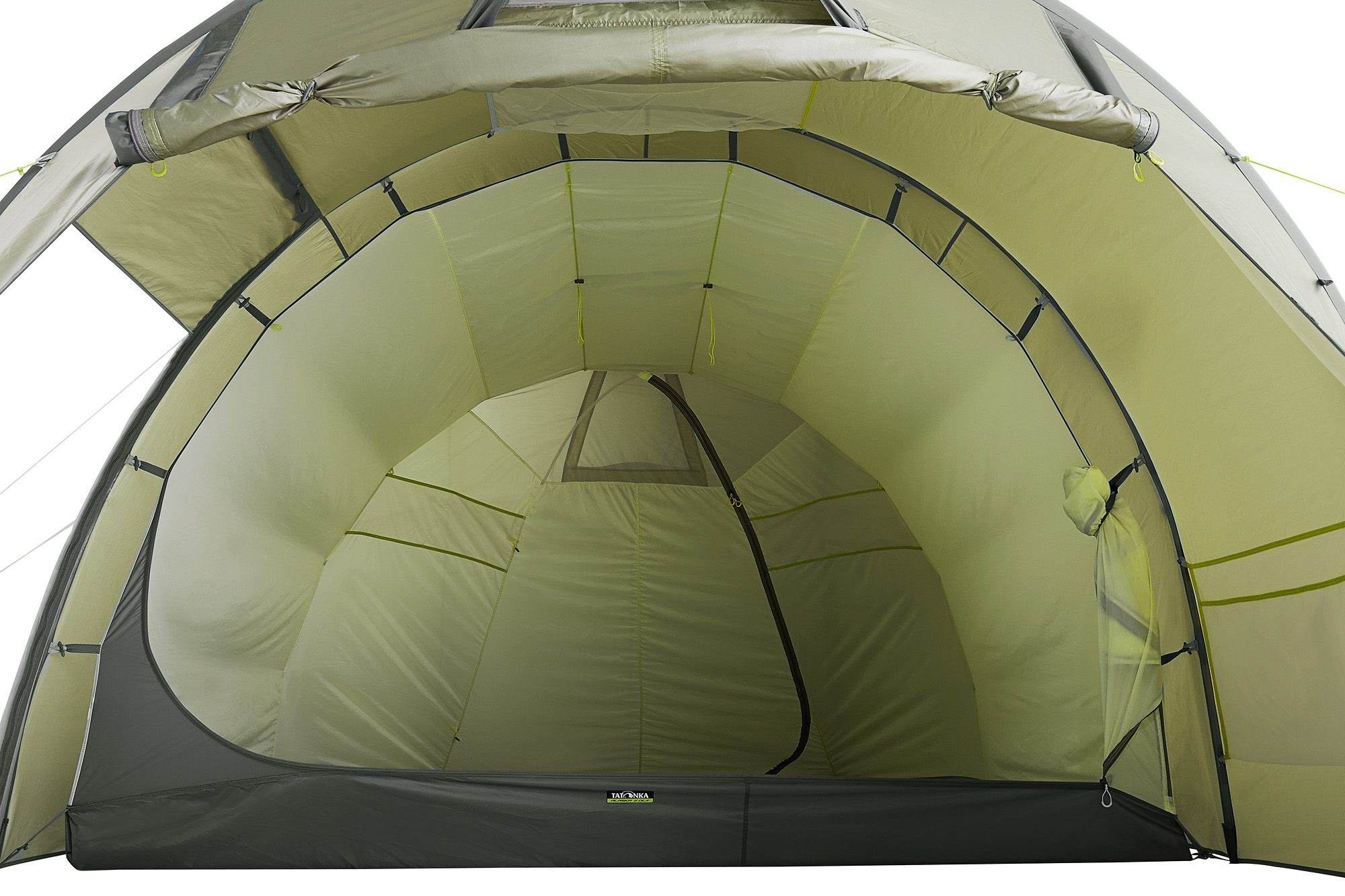 Tatonka Alaska 3 DLX light olive grün 3-Personen-Zelte - Detailansicht Zelt, Campen, Zelt in den Bergen, Natur, Draußen, Tatonka Alaska 3 DLX light olive grün 3-Personen-Zelte - Detailansicht