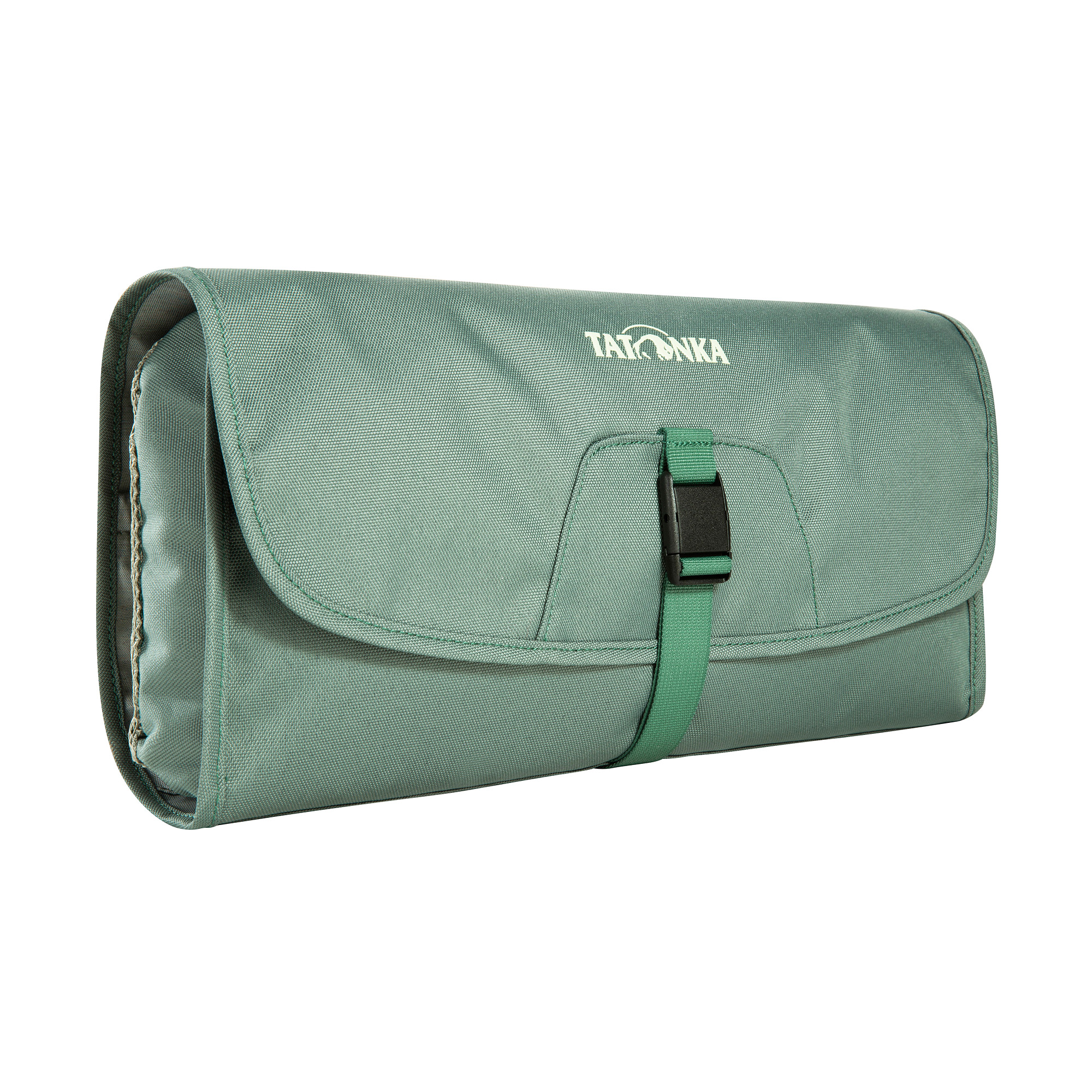 Zubehor, Tasche, Handtasche, Erste Hilfe, Tatonka Travelcare sage green grün Kulturbeutel - Ansicht seitlich-vorne