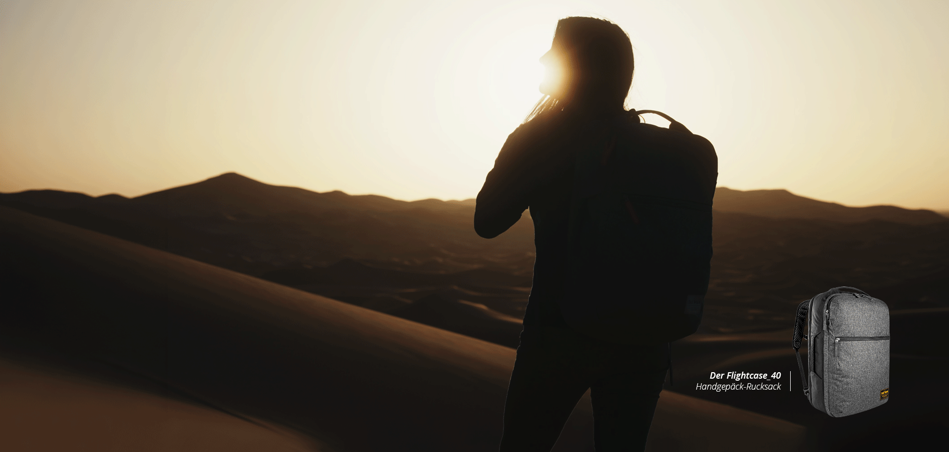Rucksack, Handgepäck, Backpack, Düne, Sand, Rucksack, Handgepäck, Reisedesign, dunkel, Silhouette, Rucksack, Schul- bzw. Freizeitrucksack, Reisegepäck, Tasche, Rucksack, Geniales Reisegepäck für Vielreisende und Weltenbummler.