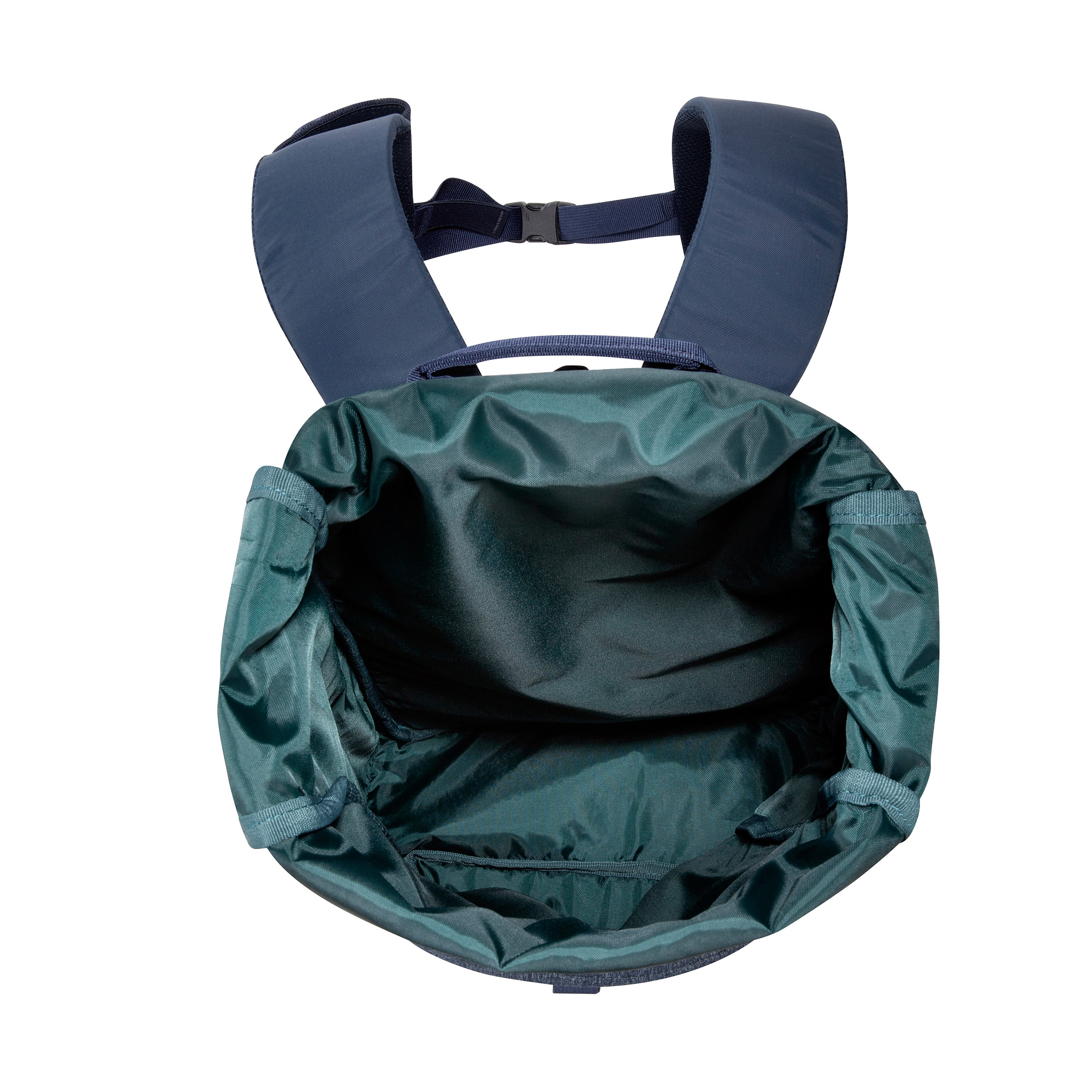 Rucksack, Rucksack Innenraum, Schulterriemen, Baumwollmaterial, grün, Tatonka Traveller Pack 25 navy blue blau Tagesrucksäcke - Detailansicht