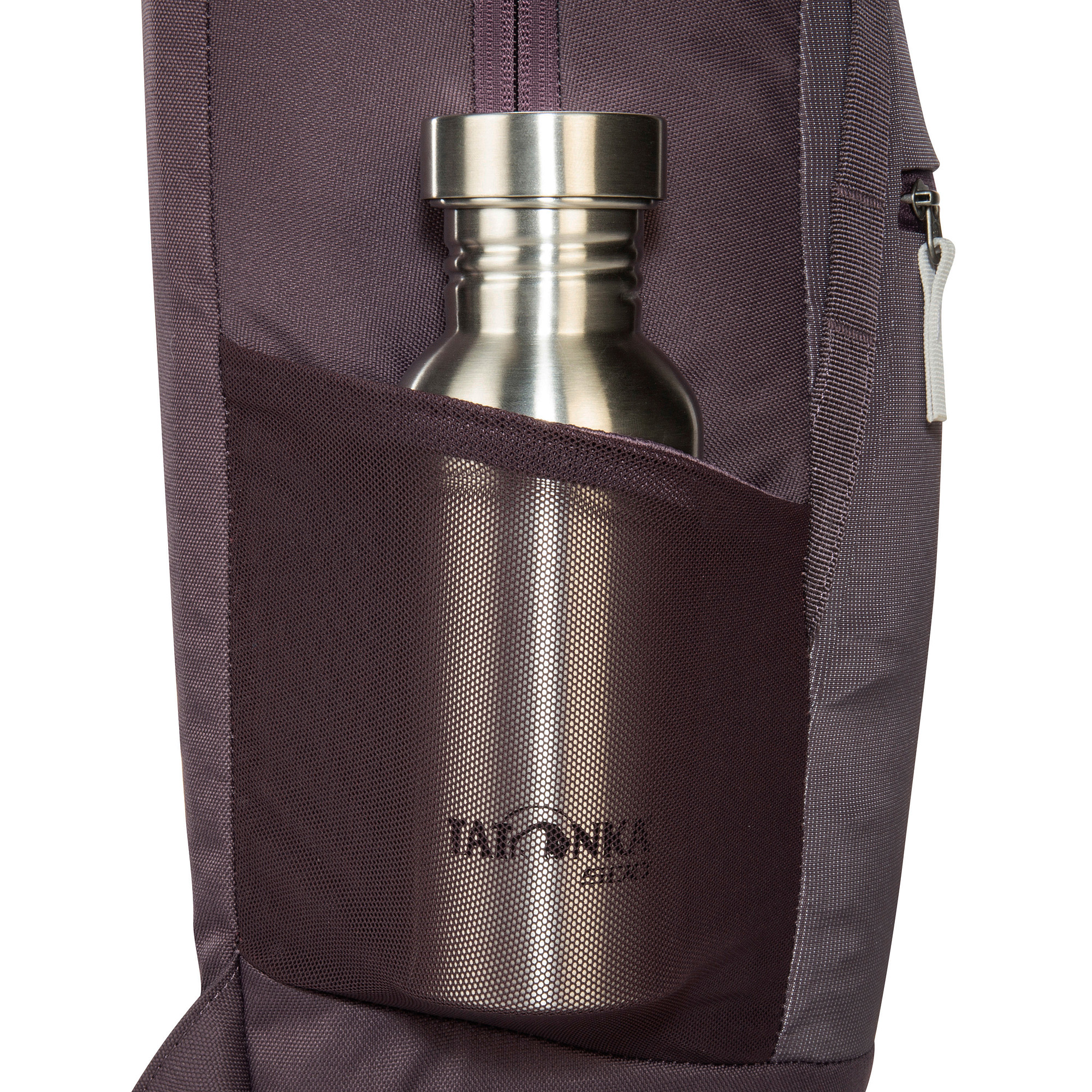 Tatonka City Pack 15 midnight plum lila Tagesrucksäcke - Detailansicht Flasche, Wasserflasche, Tatonka City Pack 15 midnight plum lila Tagesrucksäcke - Detailansicht