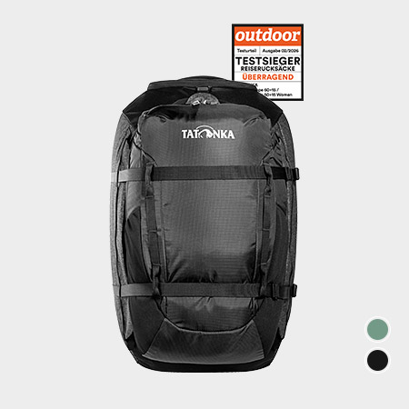 Rucksack, Schwarz, Outdoor, Rucksack mit Packgurten, Tatonka, Tasche, Rucksack, Great Escape 60+ 15