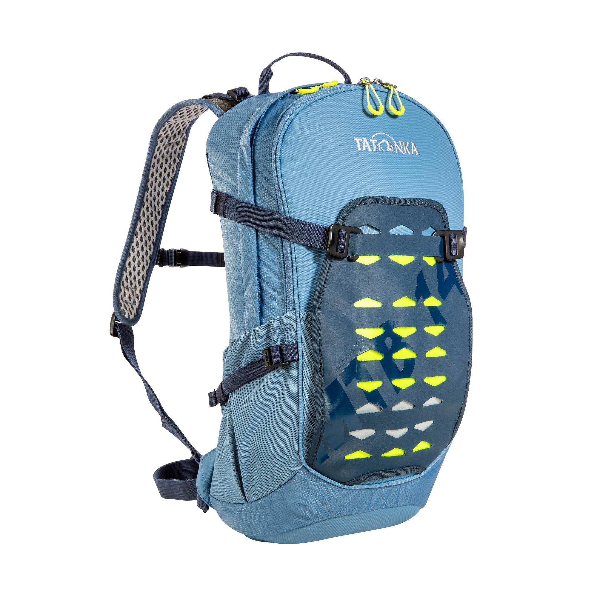 Tatonka Bike Backpack MTB 14 elemental blue blau Fahrradrucksäcke - Ansicht seitlich-vorne Tasche, Rucksack, Tatonka Bike Backpack MTB 14 elemental blue blau Fahrradrucksäcke - Ansicht seitlich-vorne