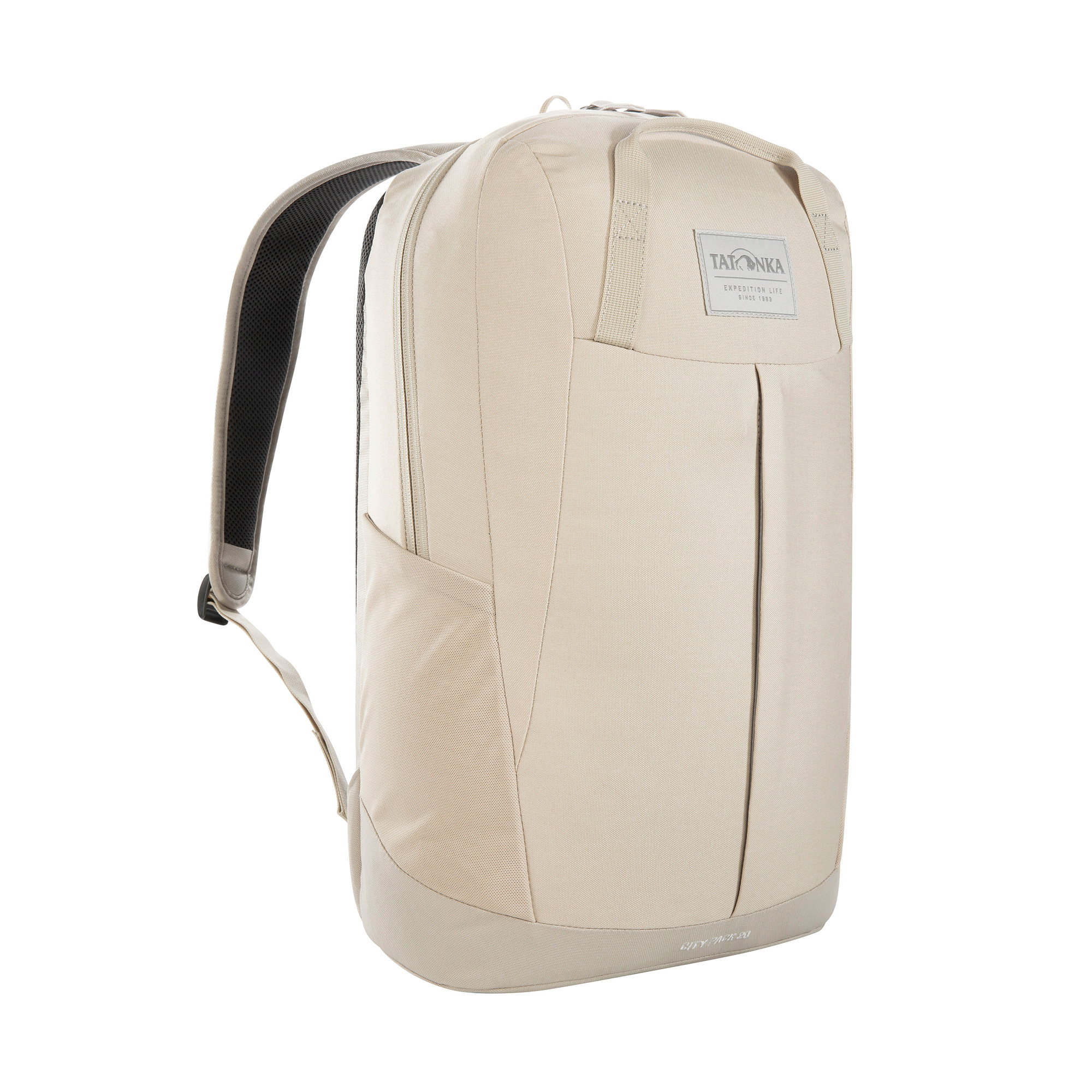 Tatonka City Pack 20 Kapok brown rice braun Tagesrucksäcke - Ansicht seitlich-vorne Tasche, Rucksack, Tatonka City Pack 20 Kapok brown rice braun Tagesrucksäcke - Ansicht seitlich-vorne