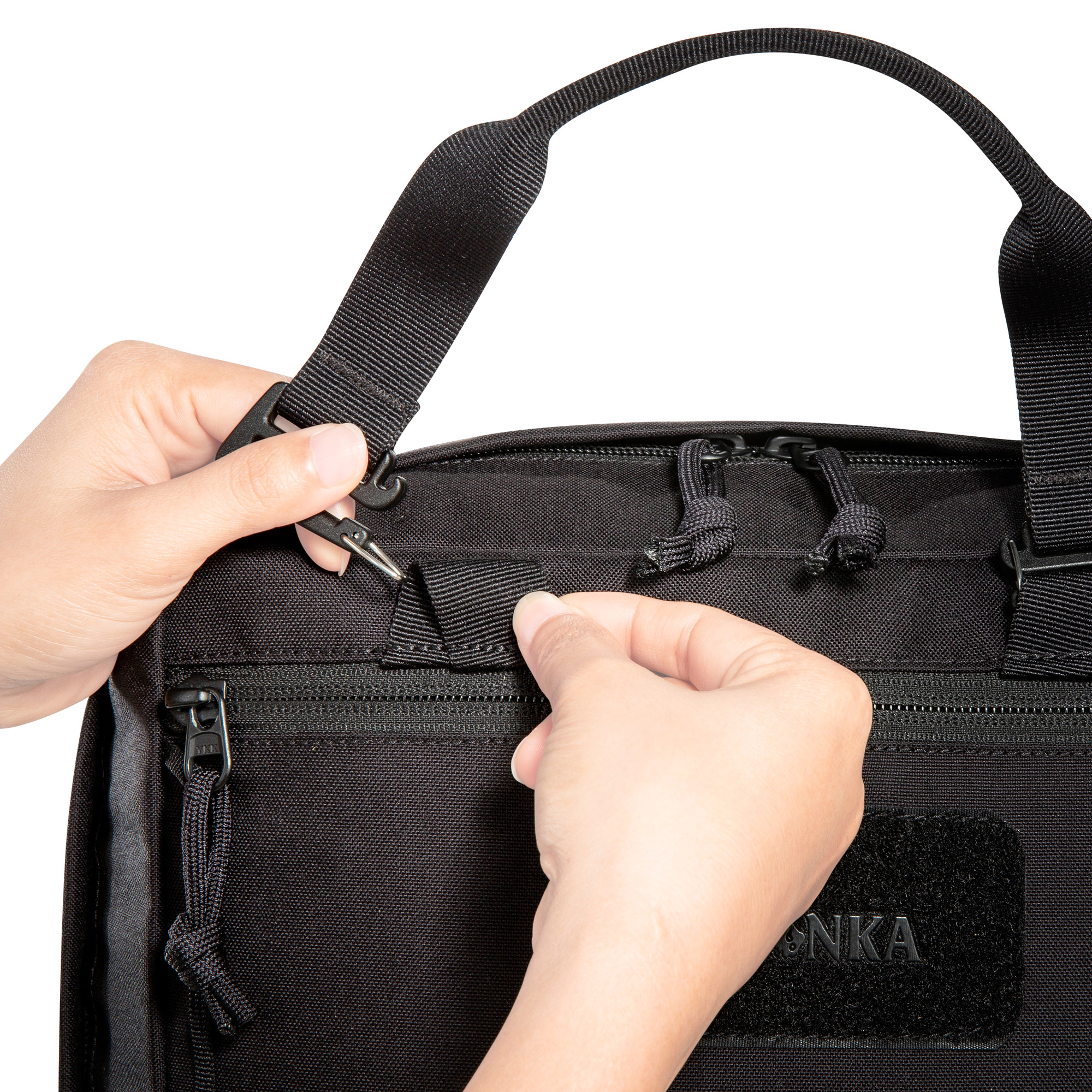 Tasche, Handtasche, Schwarz, Nylon, Reißverschluss, Tatonka EDC Pack 23 BC black schwarz - Detailansicht