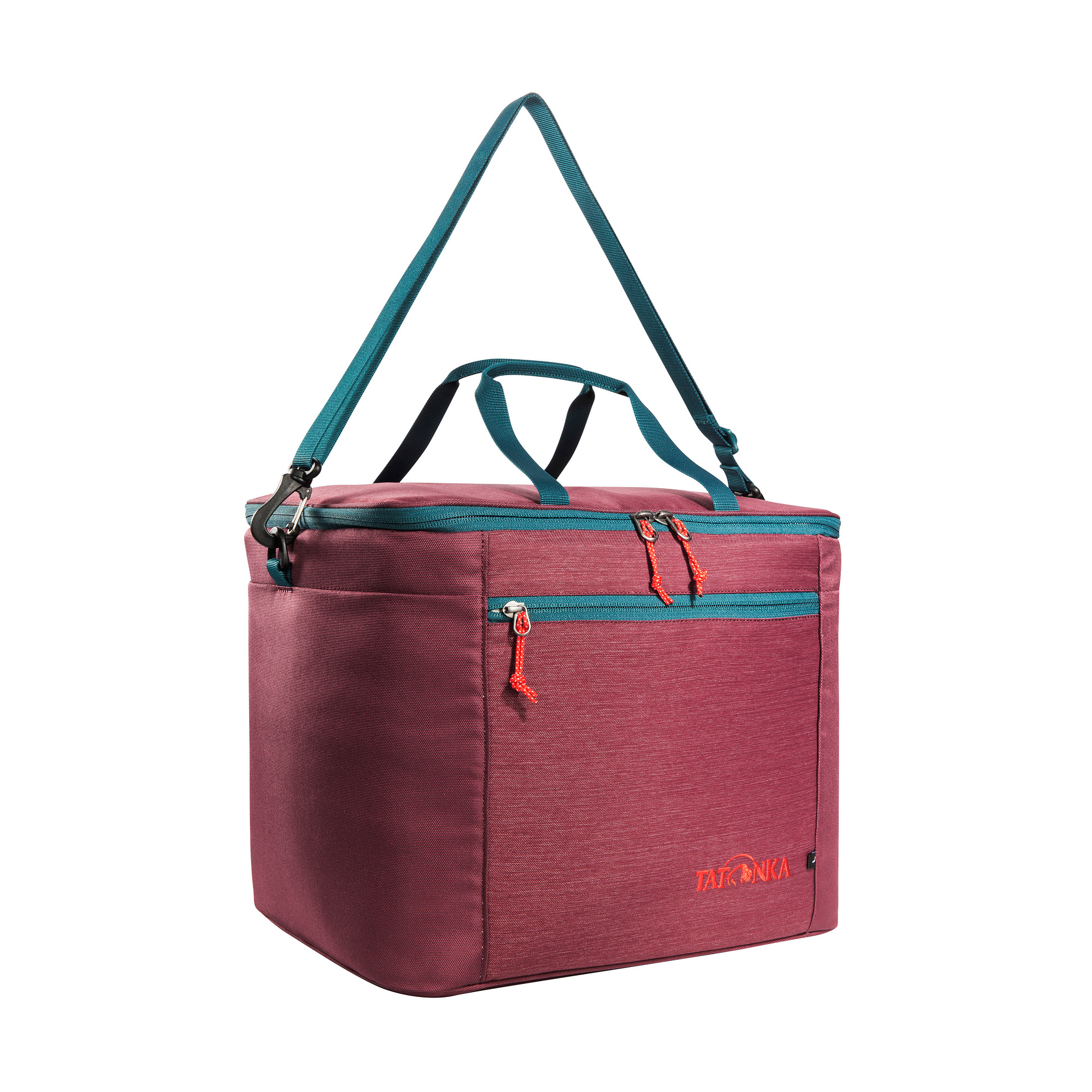 Tatonka Cooler Bag L bordeaux red rot Sonstige Taschen - Ansicht seitlich-vorne Zubehor, Tasche, Handtasche, Tragetasche, Tatonka Cooler Bag L bordeaux red rot Sonstige Taschen - Ansicht seitlich-vorne