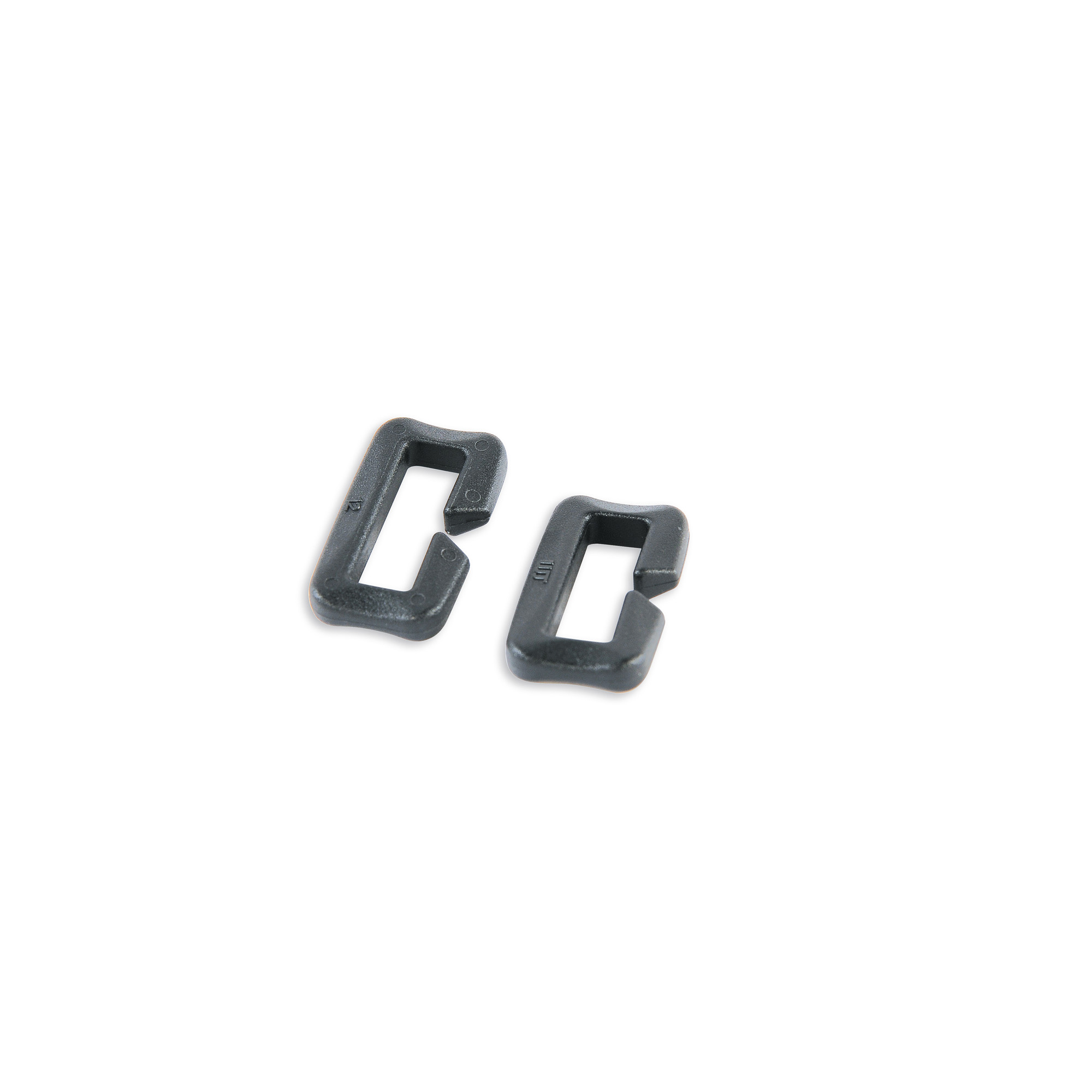 Tatonka Open Loop 20 mm QA (1 pair) black schwarz Rucksack-Zubehör - Ansicht seitlich-vorne Zahl, Symbol, Text, Überwachen, Bildschirm, Tatonka Open Loop 20 mm QA (1 pair) black schwarz Rucksack-Zubehör - Ansicht seitlich-vorne