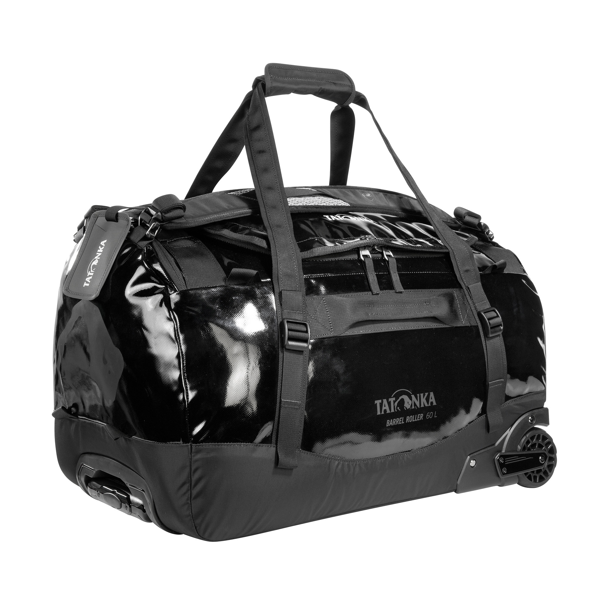 Tatonka Barrel Roller 60 black schwarz Trolleys & Koffer - Ansicht seitlich-vorne Zubehor, Tasche, Handtasche, Gepäck, Tatonka Barrel Roller 60 black schwarz Trolleys & Koffer - Ansicht seitlich-vorne