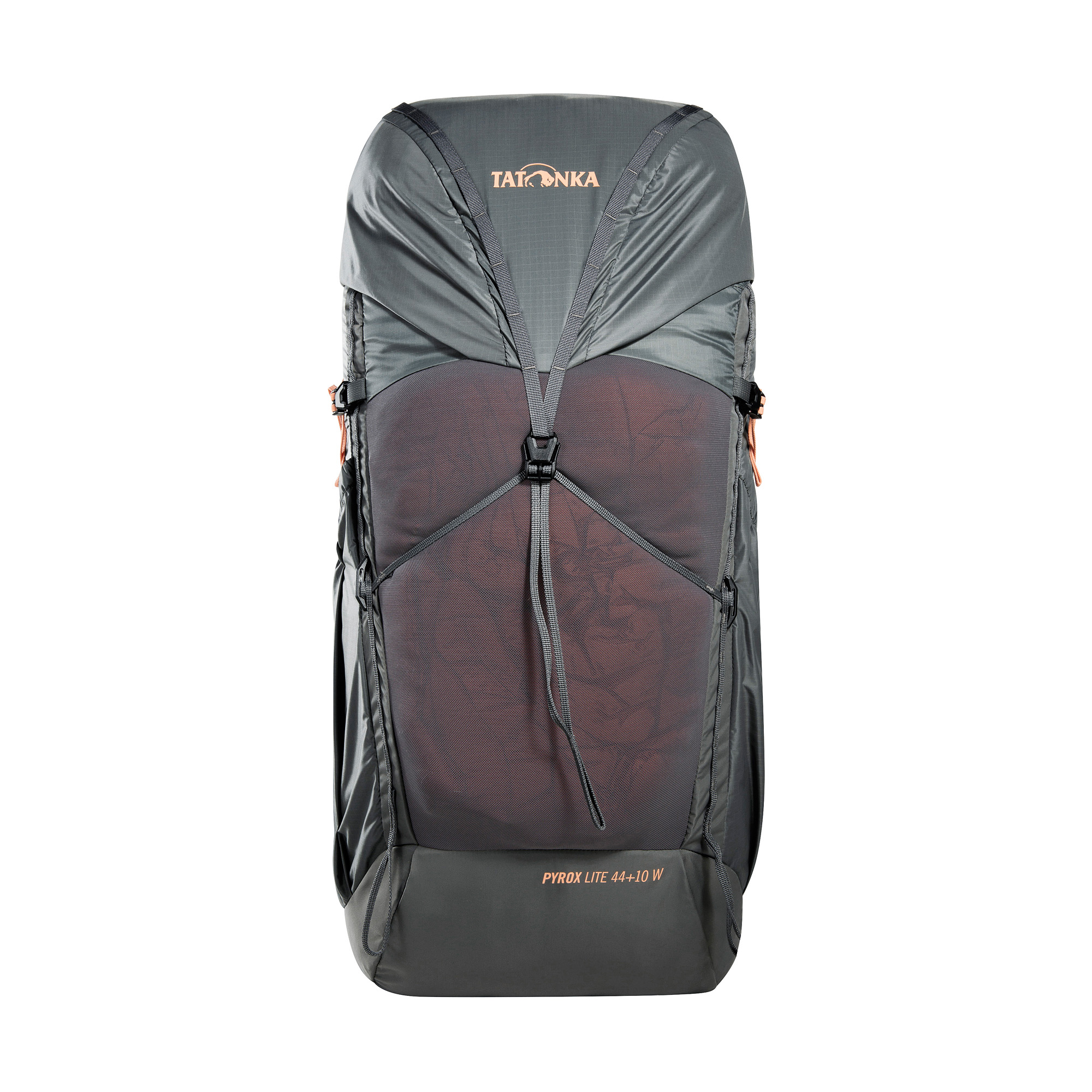 Rucksack, Backpack, Outdoor, Rucksack mit Netzfronttasche, Tatonka Pyrox Lite, Tatonka Pyrox Lite 44+10 Women titan grey grau Trekkingrucksäcke - Detailansicht
