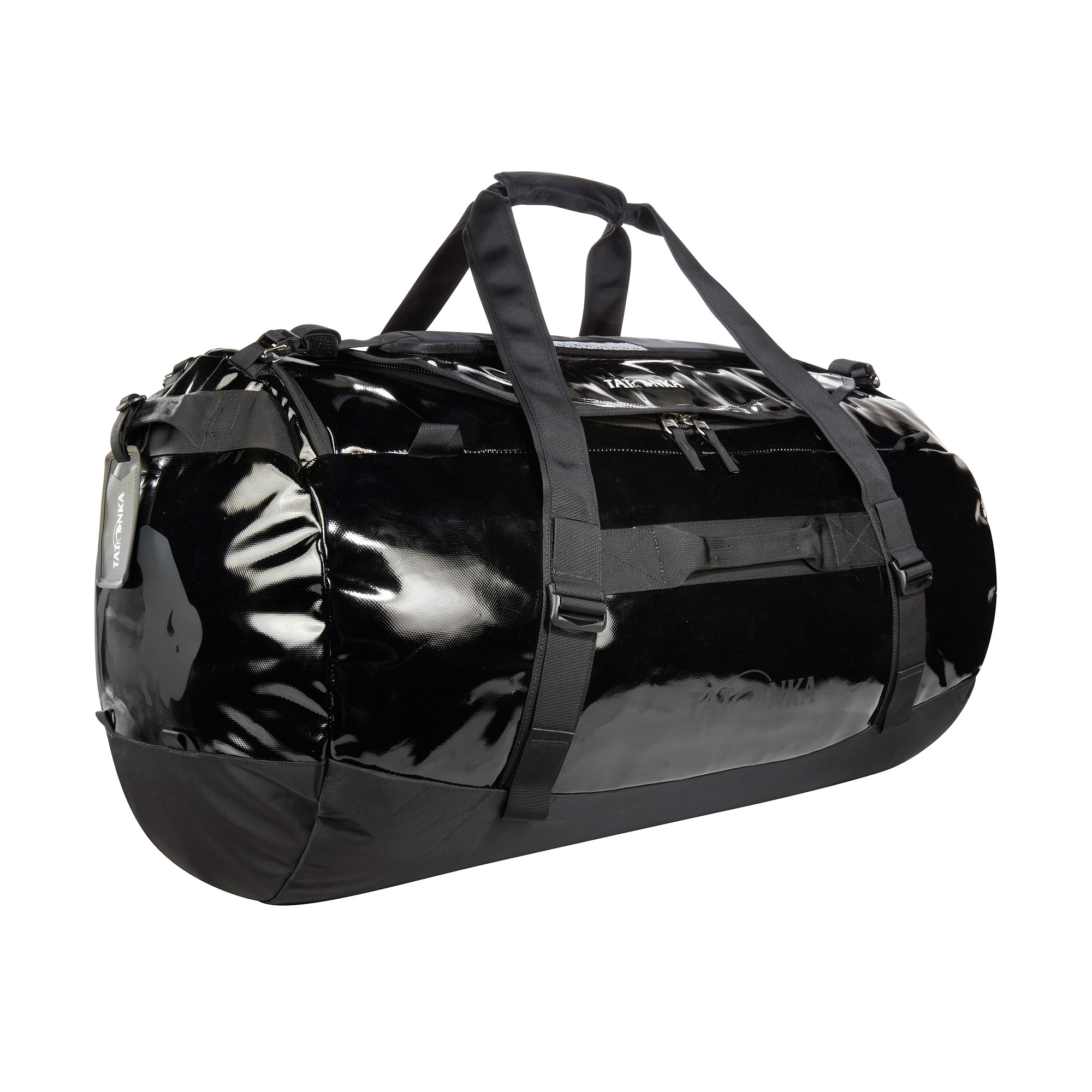 Tatonka Barrel 110 black schwarz Reisetaschen - Ansicht seitlich-vorne Tasche, Zubehör, Handtasche, Gepäck, Tragetasche, Tatonka Barrel 110 black schwarz Reisetaschen - Ansicht seitlich-vorne