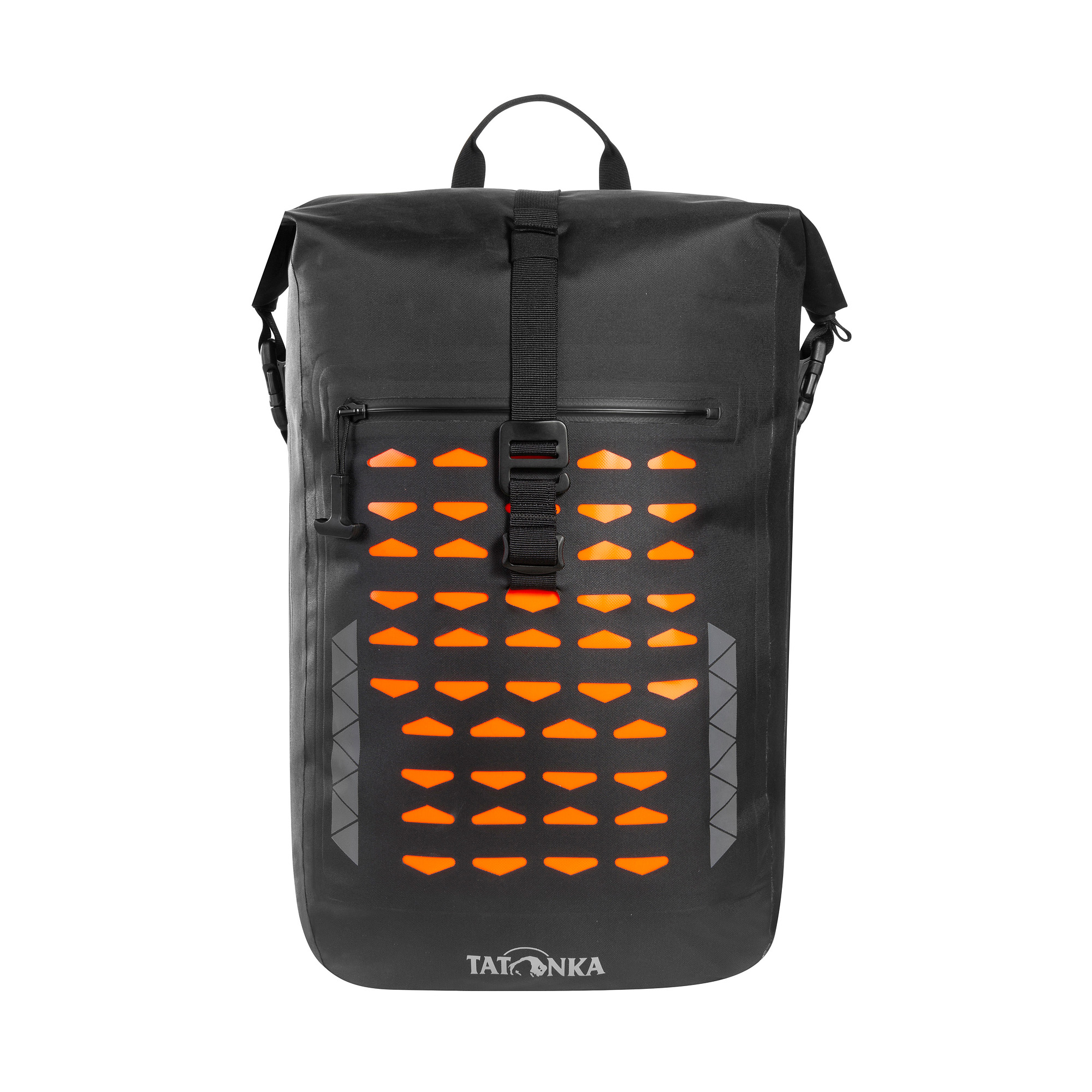 Tasche, Zubehör, Handtasche, Tatonka Commuter Rolltop 30 WP black schwarz Tagesrucksäcke - Ansicht frontal-vorne