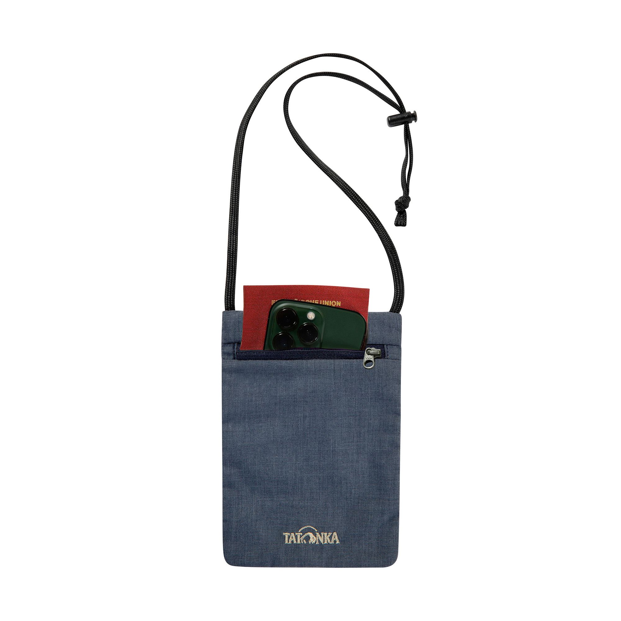 Zubehor, Tasche, Handtasche, Geldbörse, Tragetasche, Tatonka Skin Neck Pocket dark blue blau Brustbeutel - Detailansicht