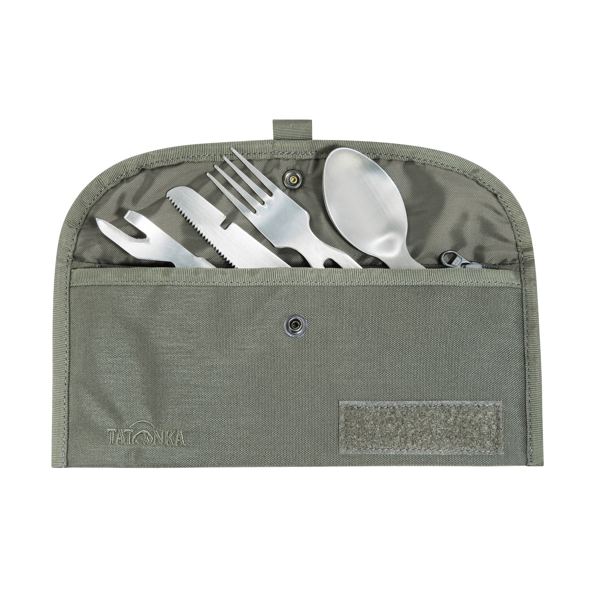 Tatonka Bestecktasche BC stone grey olive grau Sonstige Taschen - Detailansicht Besteck, Gabel, Löffel, Tatonka Bestecktasche BC stone grey olive grau Sonstige Taschen - Detailansicht