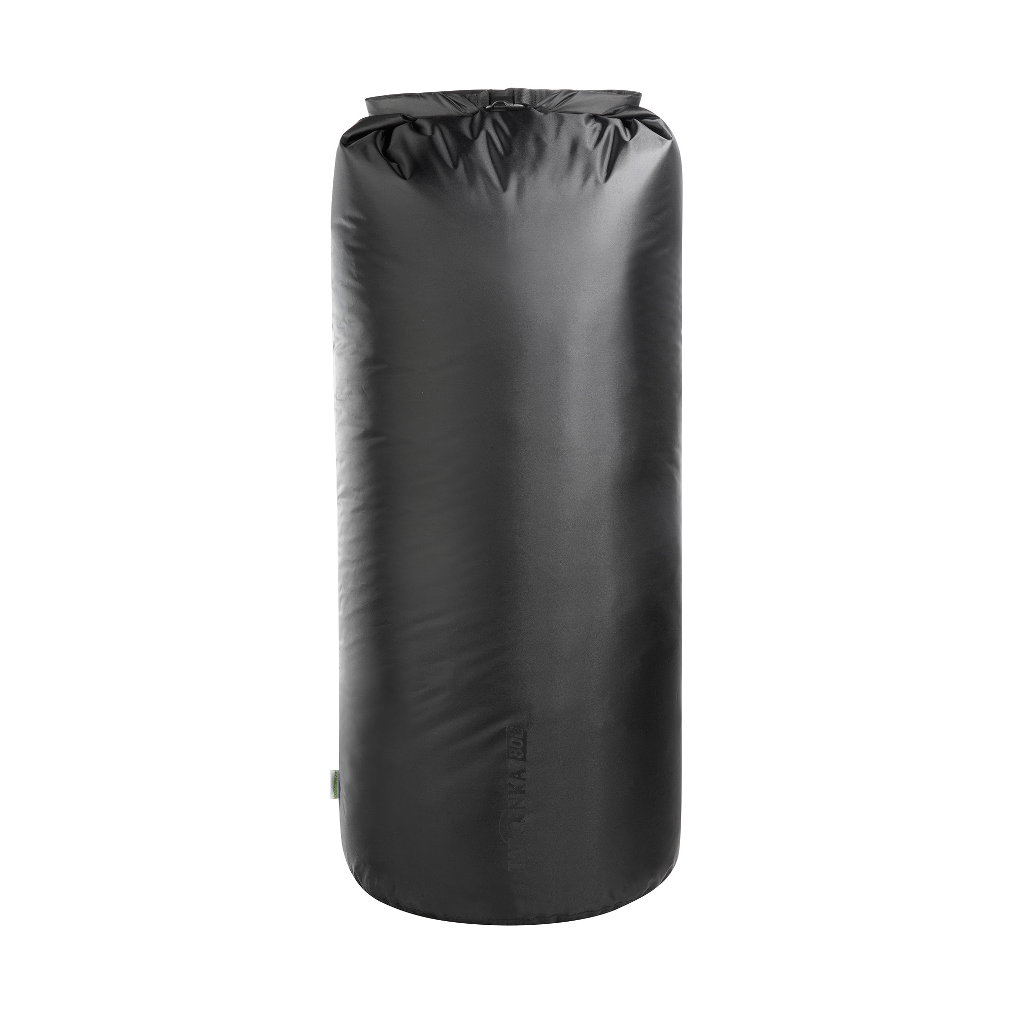 Tatonka Dry Sack 80l black schwarz Reisezubehör - Ansicht seitlich-vorne Tatonka Dry Sack 80l black schwarz Reisezubehör - Ansicht seitlich-vorne