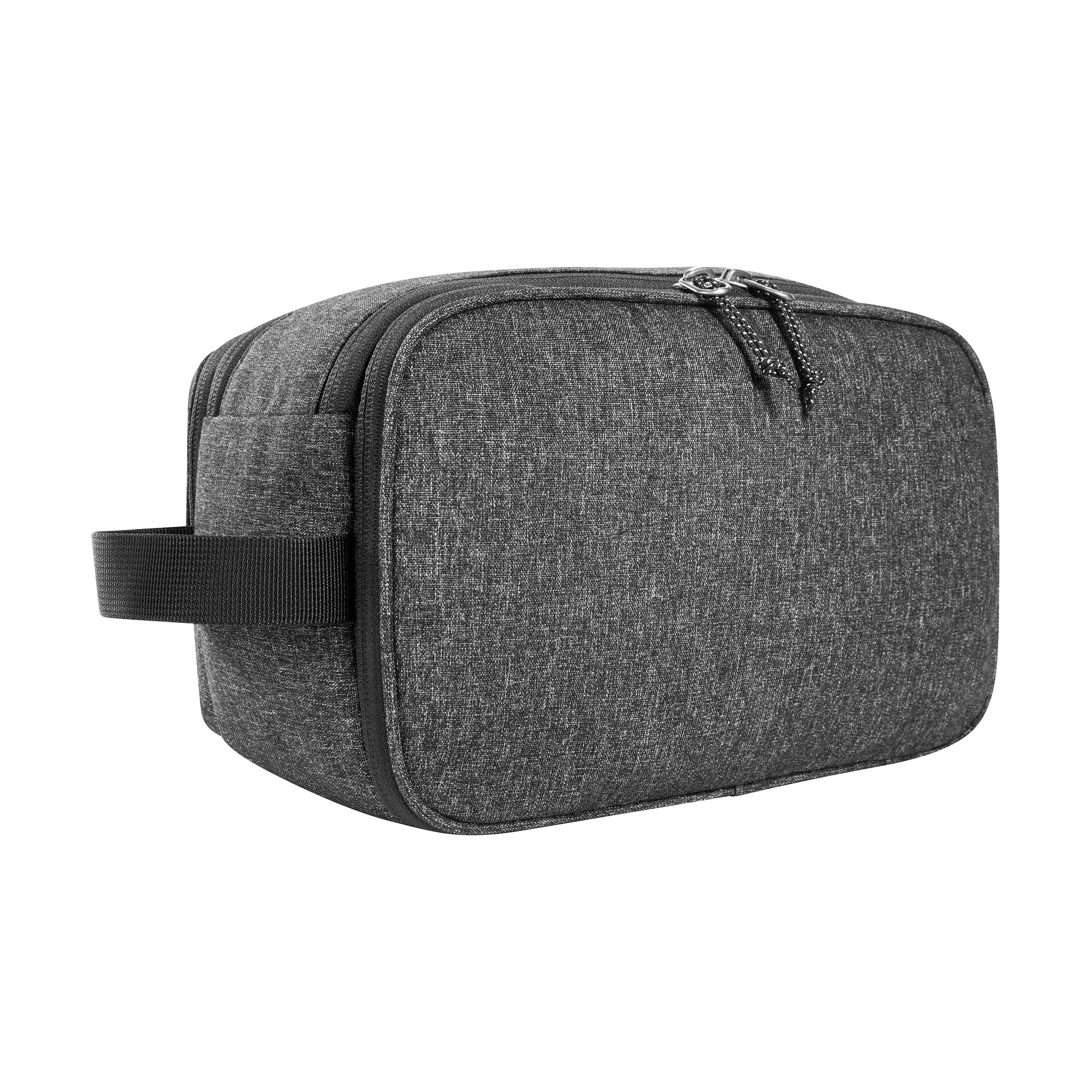 Tatonka Cosmetic Double Zip Pouch black schwarz Kulturbeutel - Ansicht seitlich-hinten Zubehor, Tasche, Handtasche, Tatonka Cosmetic Double Zip Pouch black schwarz Kulturbeutel - Ansicht seitlich-hinten