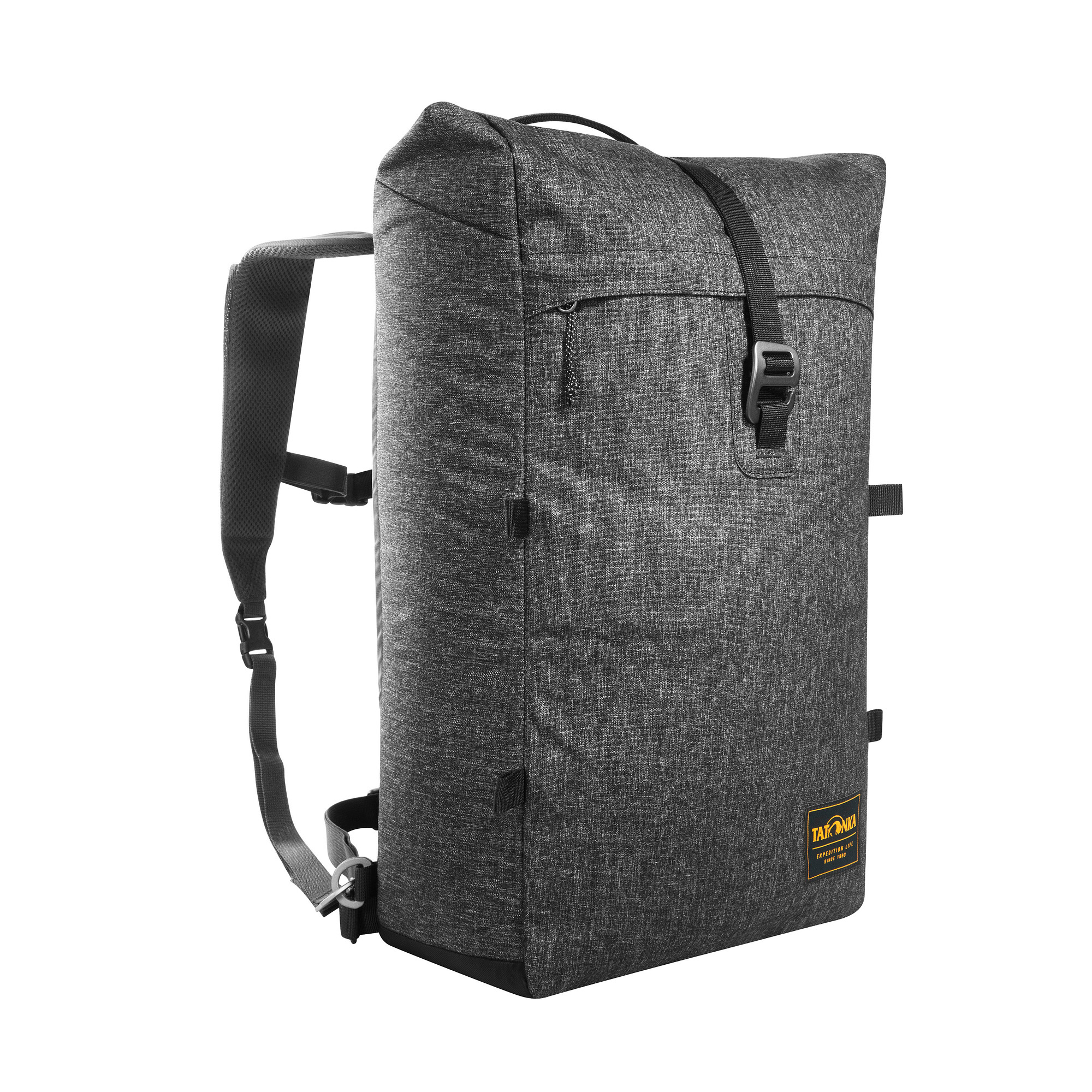 Tatonka Traveller Pack 25 black schwarz Tagesrucksäcke - Ansicht seitlich-vorne Tasche, Rucksack, Tatonka Traveller Pack 25 black schwarz Tagesrucksäcke - Ansicht seitlich-vorne