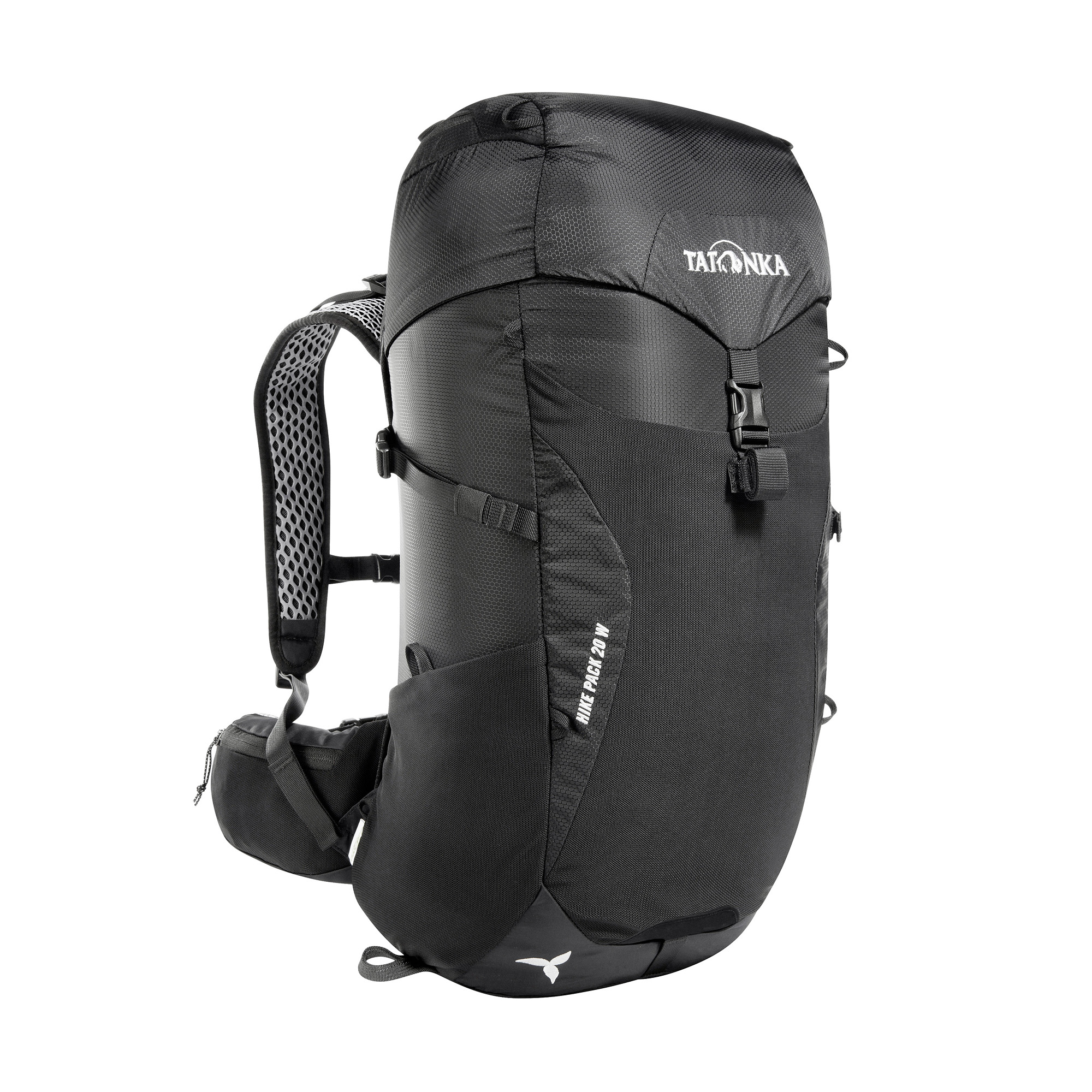Tatonka Hike Pack 20 Women black schwarz Wanderrucksäcke - Ansicht seitlich-vorne Tasche, Rucksack, Tatonka Hike Pack 20 Women black schwarz Wanderrucksäcke - Ansicht seitlich-vorne