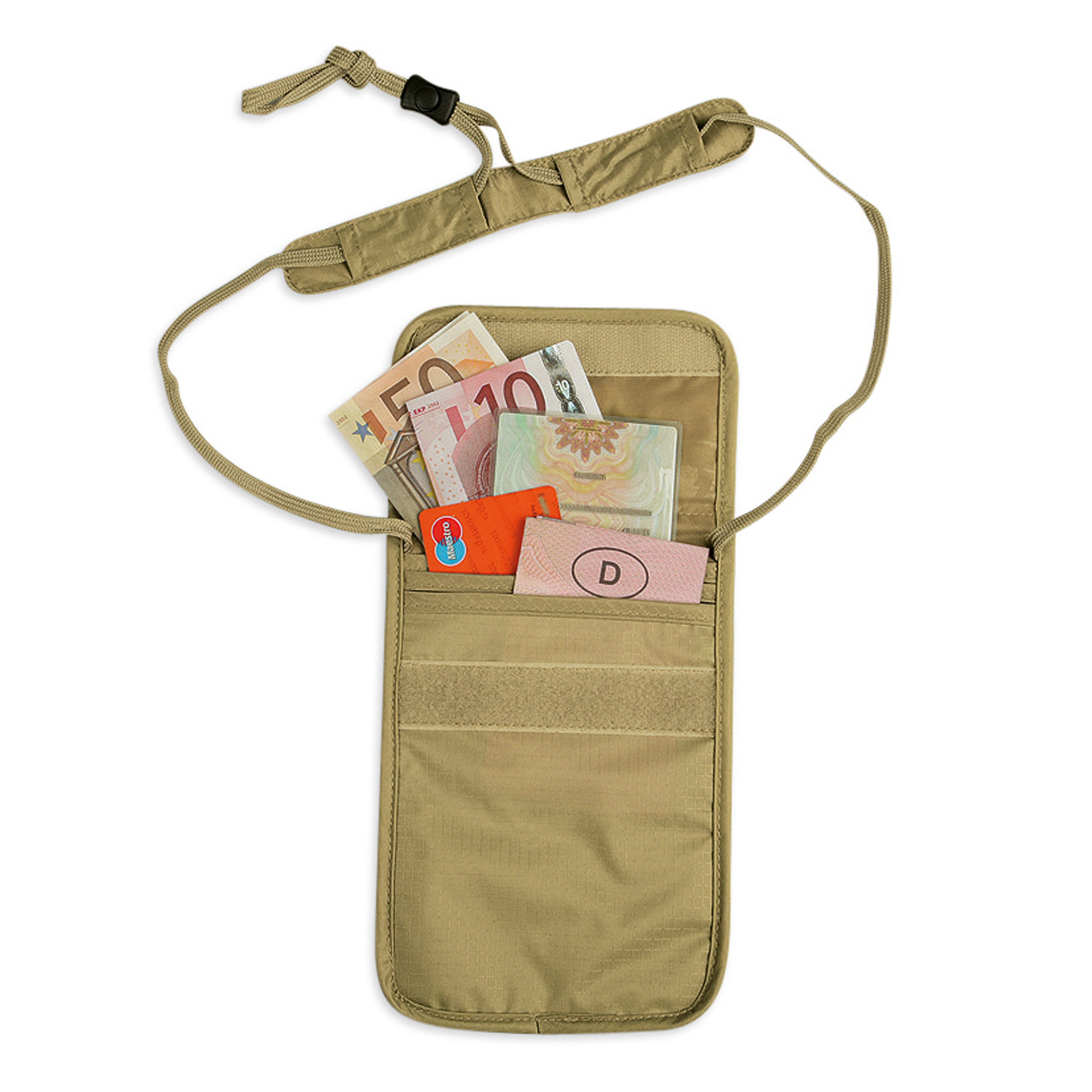Tatonka Skin Folded Neck Pouch natural silber Geldbeutel - Detailansicht Zubehor, Tasche, Handtasche, Tatonka Skin Folded Neck Pouch natural silber Geldbeutel - Detailansicht