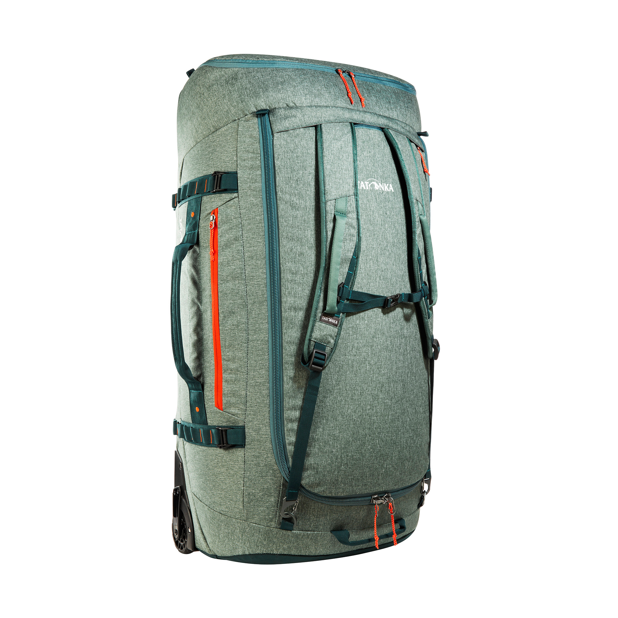Tatonka Duffle Roller 140 sage green grün Trolleys & Koffer - Ansicht seitlich-vorne Tasche, Rucksack, Tatonka Duffle Roller 140 sage green grün Trolleys & Koffer - Ansicht seitlich-vorne