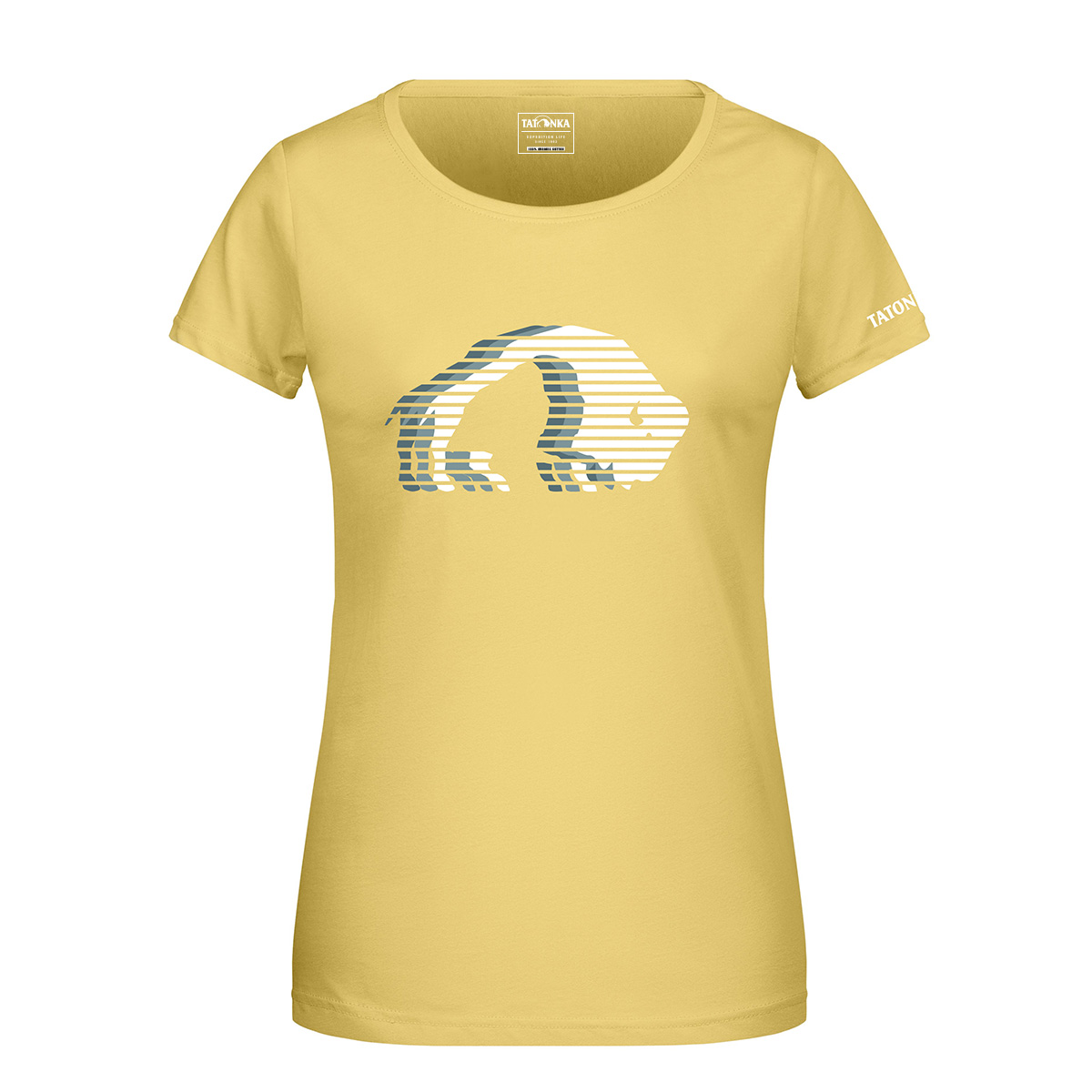 Tatonka Logo T-Shirt Women light yellow gelb T-Shirts 4013236375558