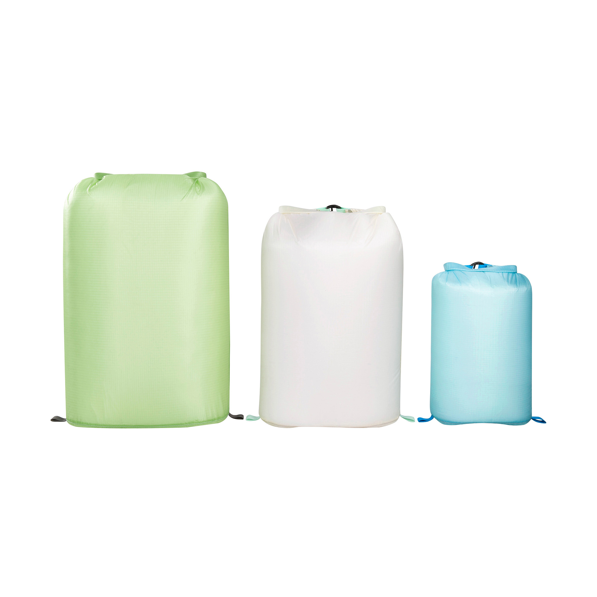 Tatonka SQZY Dry Bag Set assorted silber Reisezubehör - Ansicht seitlich-hinten Plastik, Tatonka SQZY Dry Bag Set assorted silber Reisezubehör - Ansicht seitlich-hinten