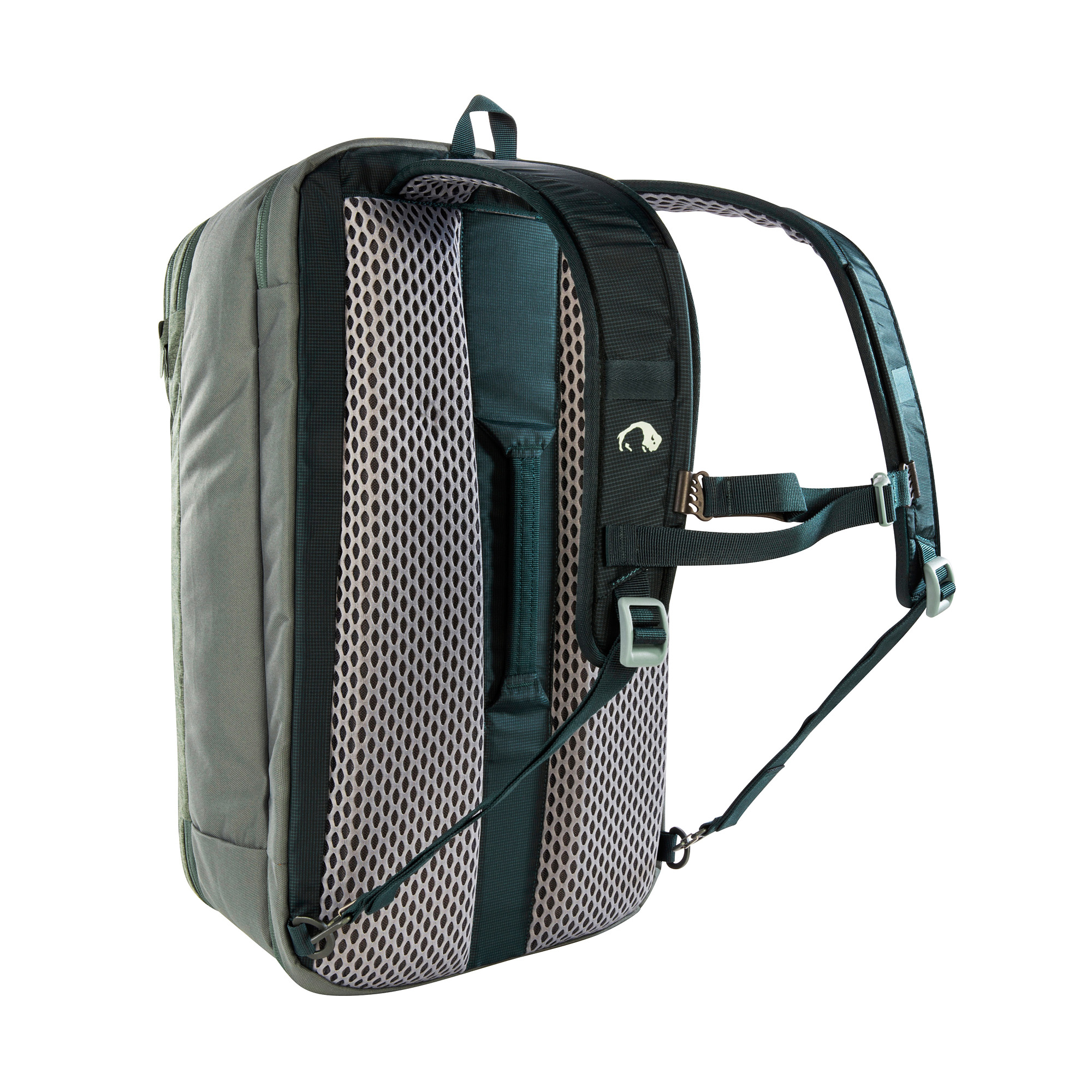 Tasche, Rucksack, Tatonka Flightcase 40 sage green grün Reiserucksäcke - Ansicht seitlich-hinten