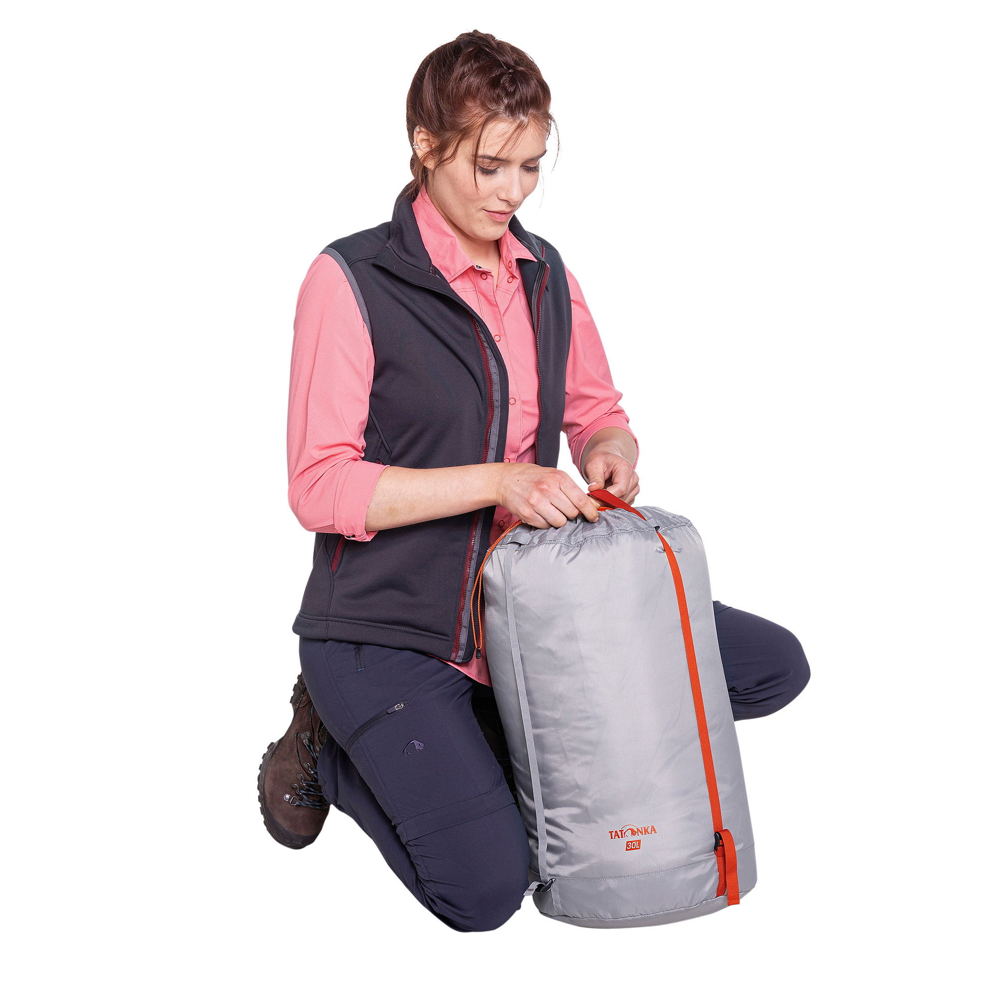 Tatonka Compression Sack 30l grey grau Packwürfel & Staubeutel - Detailansicht Gepäck, Erwachsener, Männlich, Mann, Person, Tatonka Compression Sack 30l grey grau Packwürfel & Staubeutel - Detailansicht