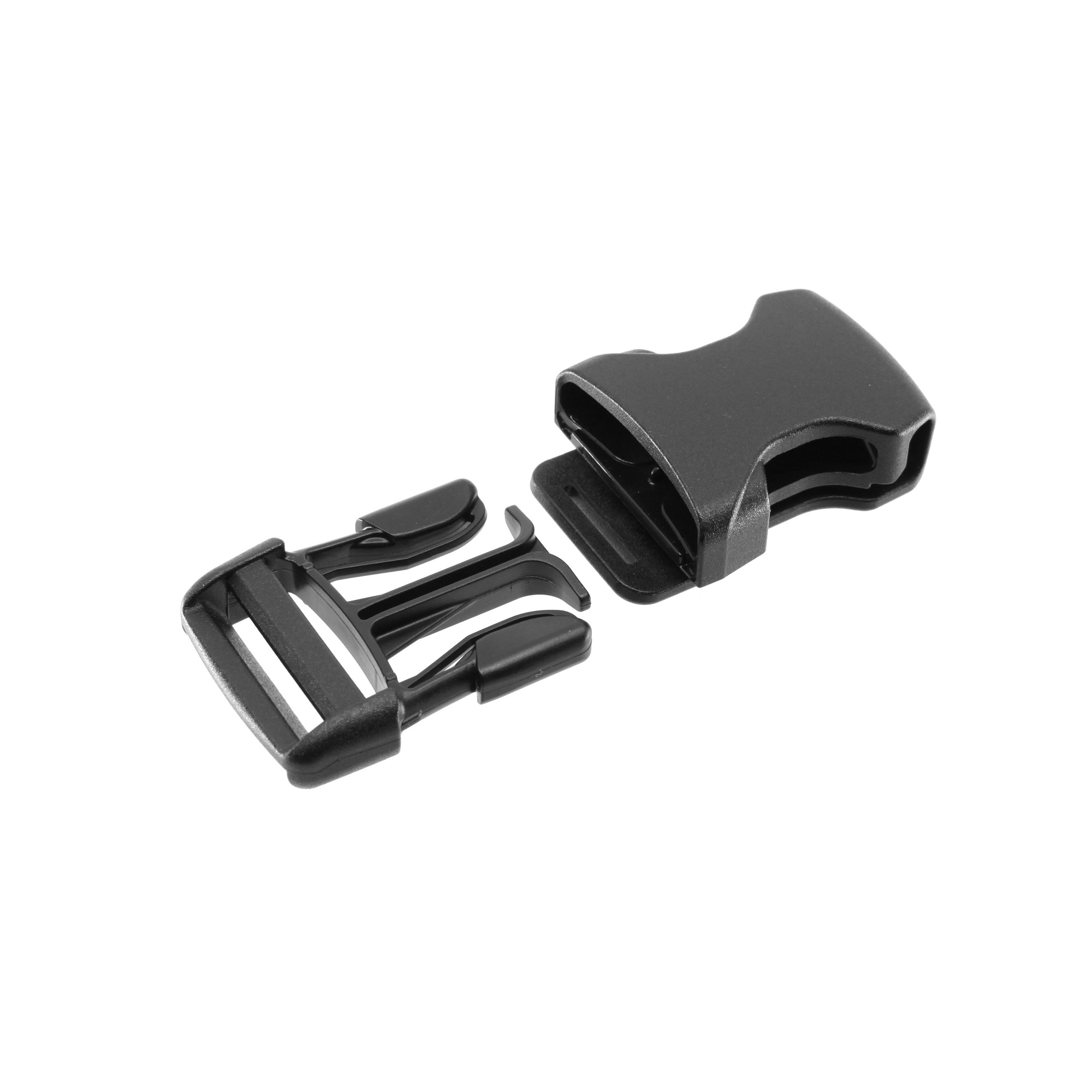 Zubehor, Schnalle, Rauchrohr, Tatonka Molle Champ Clip SR-25 (2pcs) black schwarz - Ansicht seitlich-hinten