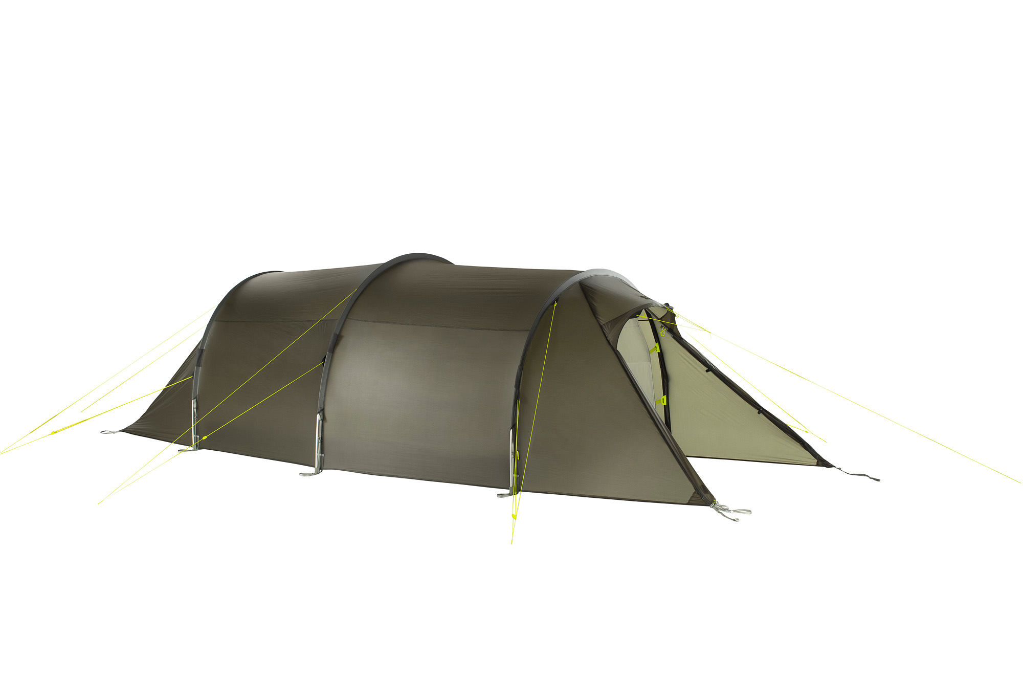 Tatonka Rokua 2 stone grey olive grau 2-Personen-Zelte - Ansicht seitlich-hinten Zelt, Campen, Zelt in den Bergen, Natur, Draußen, Tatonka Rokua 2 stone grey olive grau 2-Personen-Zelte - Ansicht seitlich-hinten
