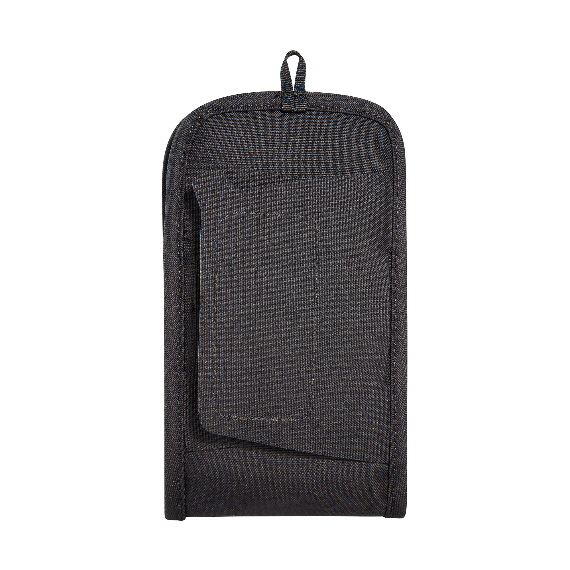 Tasche, Gürtel- oder Pouch-Case, Brieftasche, Hülle, Reiseorganizer, Tatonka Smartphone Pouch 6,9" BC black schwarz - Ansicht frontal-hinten