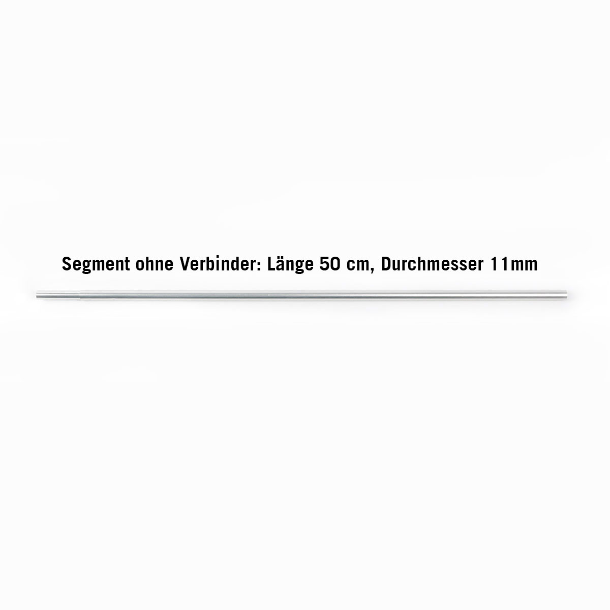 Tatonka Segment ohne Verbinder - Länge 50 cm / Ø 11 mm Zeltersatzteile - Ansicht seitlich-vorne Seite, Text, Tatonka Segment ohne Verbinder - Länge 50 cm / Ø 11 mm Zeltersatzteile - Ansicht seitlich-vorne